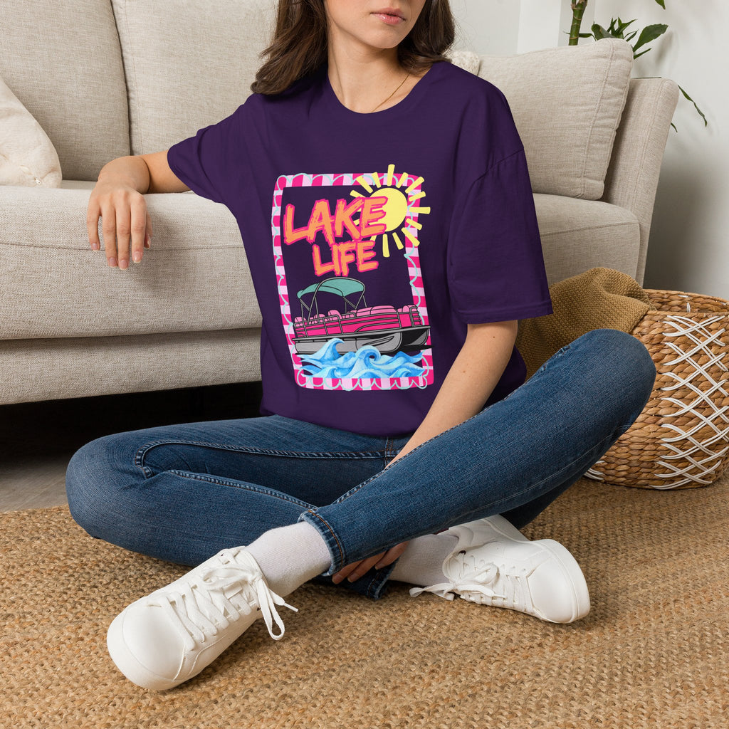 Lake Life Pontoon Boat T-Shirt | Summer Lake Vibes
