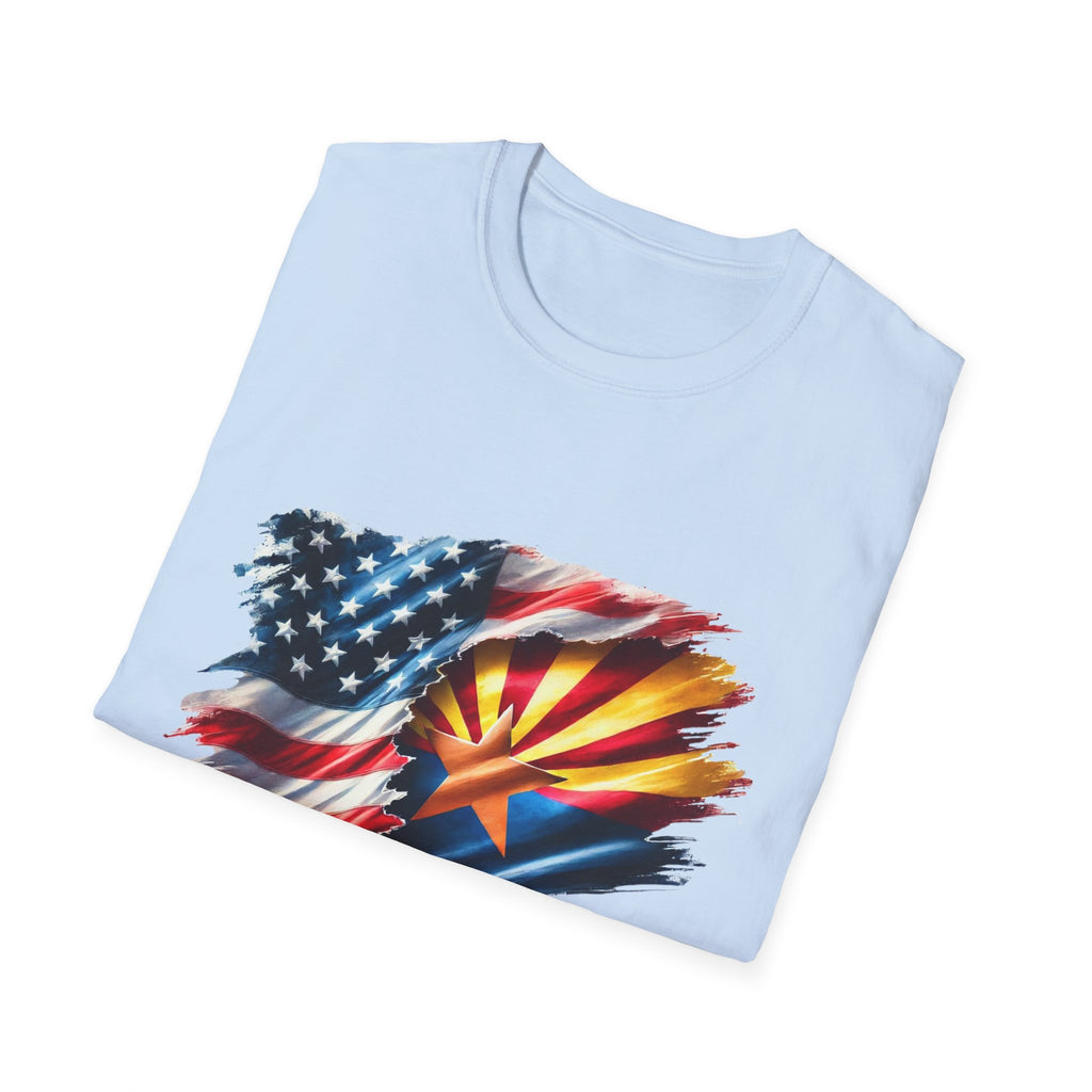 Arizona Flag with American Flag T-Shirt | Patriotic State Pride Tee