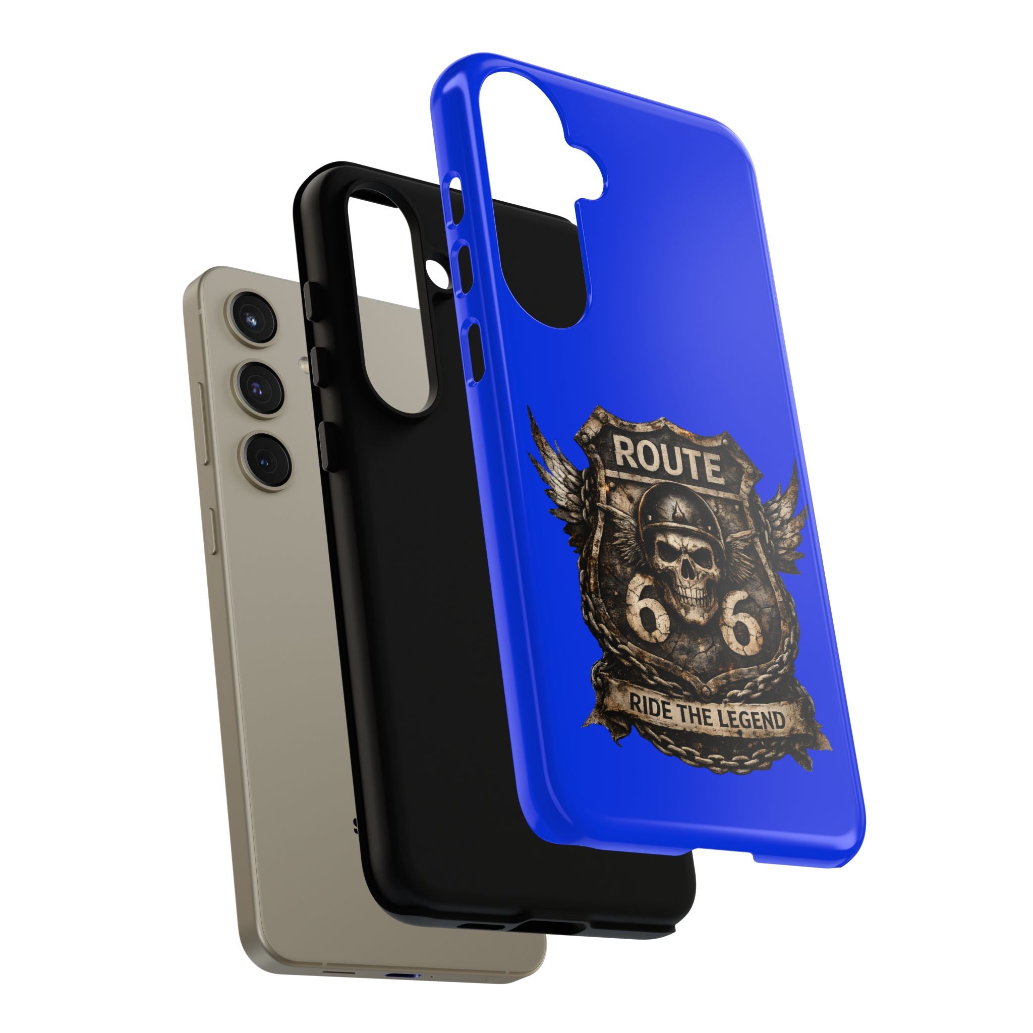 Route 66 Skull Helmet phone case | Motorcycle emblem, Ride the Legend