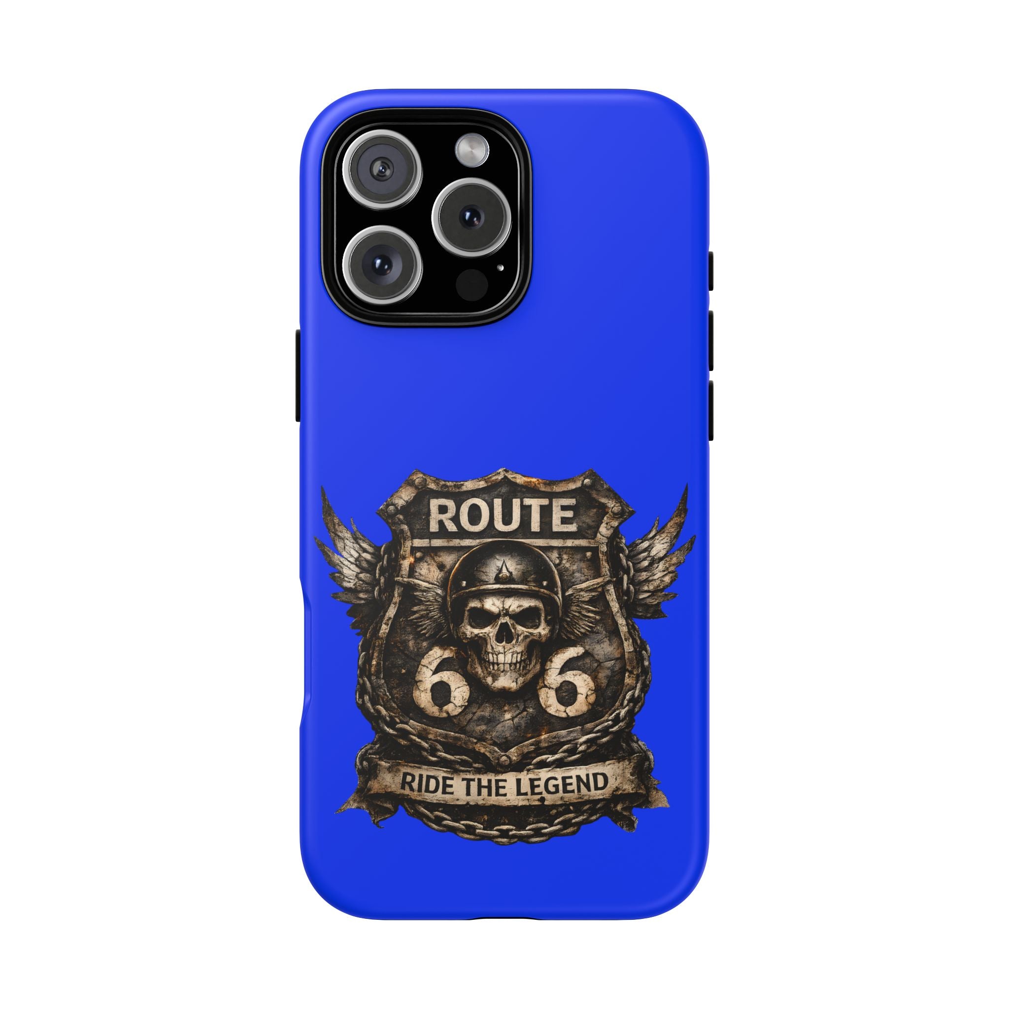 Route 66 Skull Helmet phone case | Motorcycle emblem, Ride the Legend