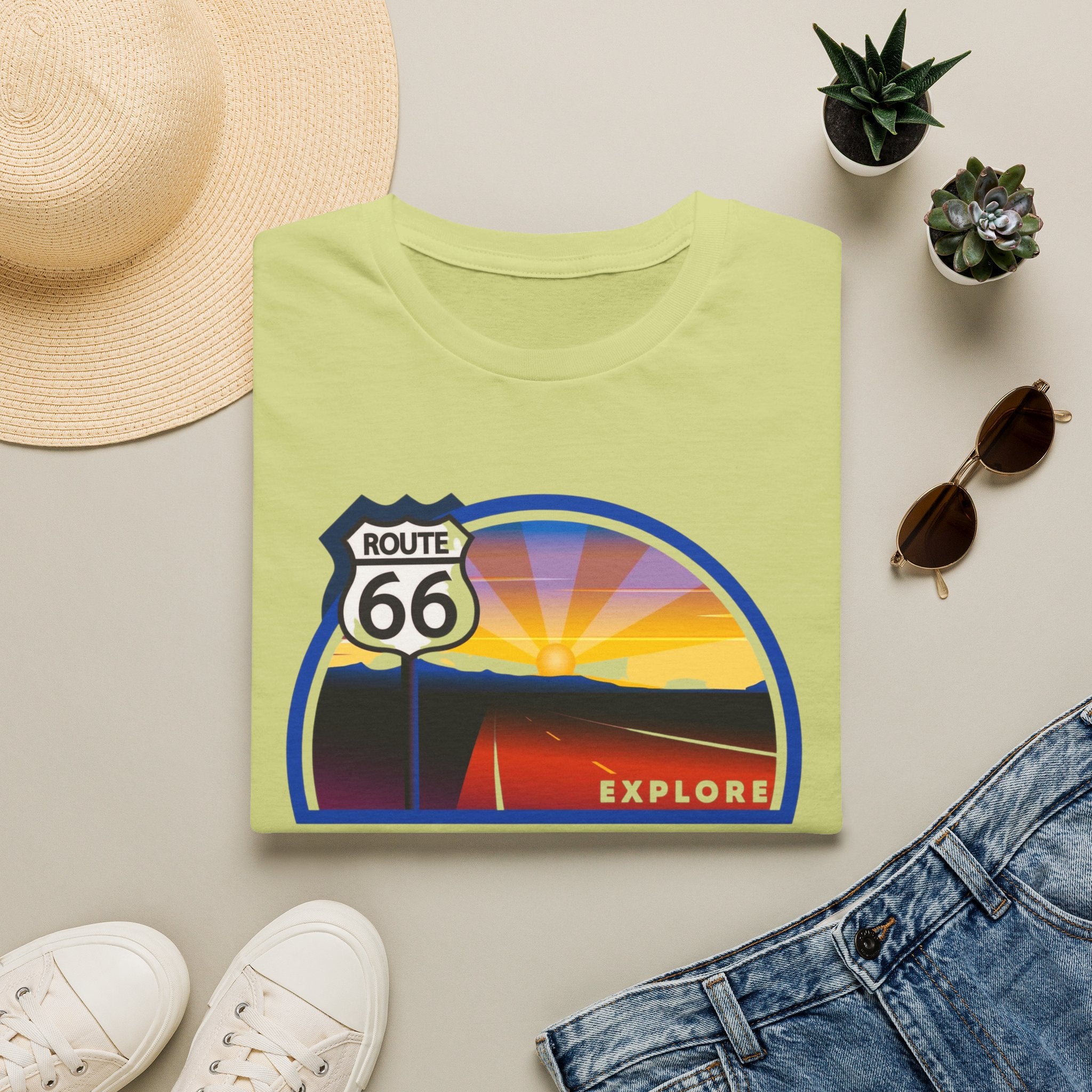 Route 66 Kingman Arizona T-Shirt — Vintage Sunset Explore Graphic Tee