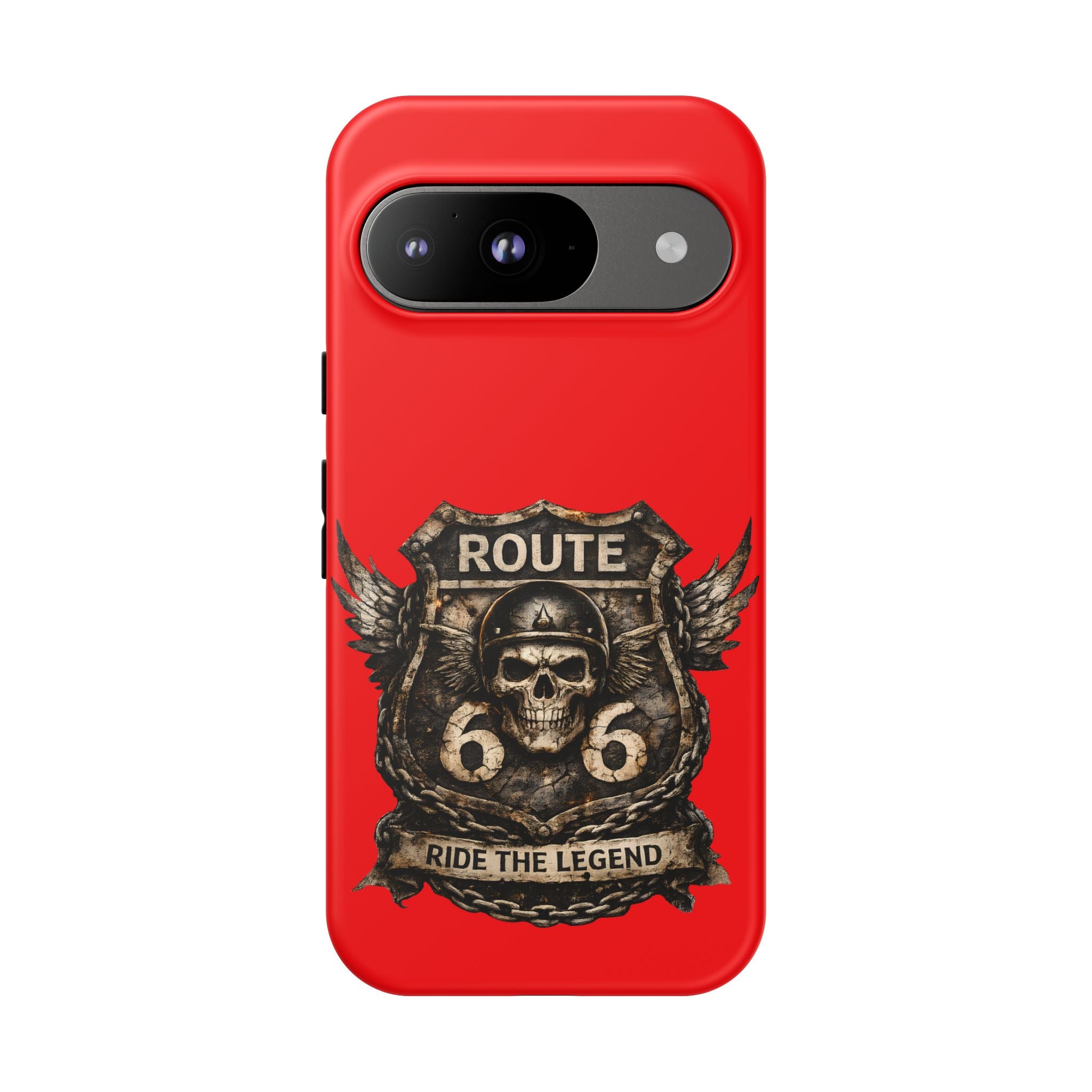 Route 66 Skull Helmet phone case | Motorcycle emblem, Ride the Legend