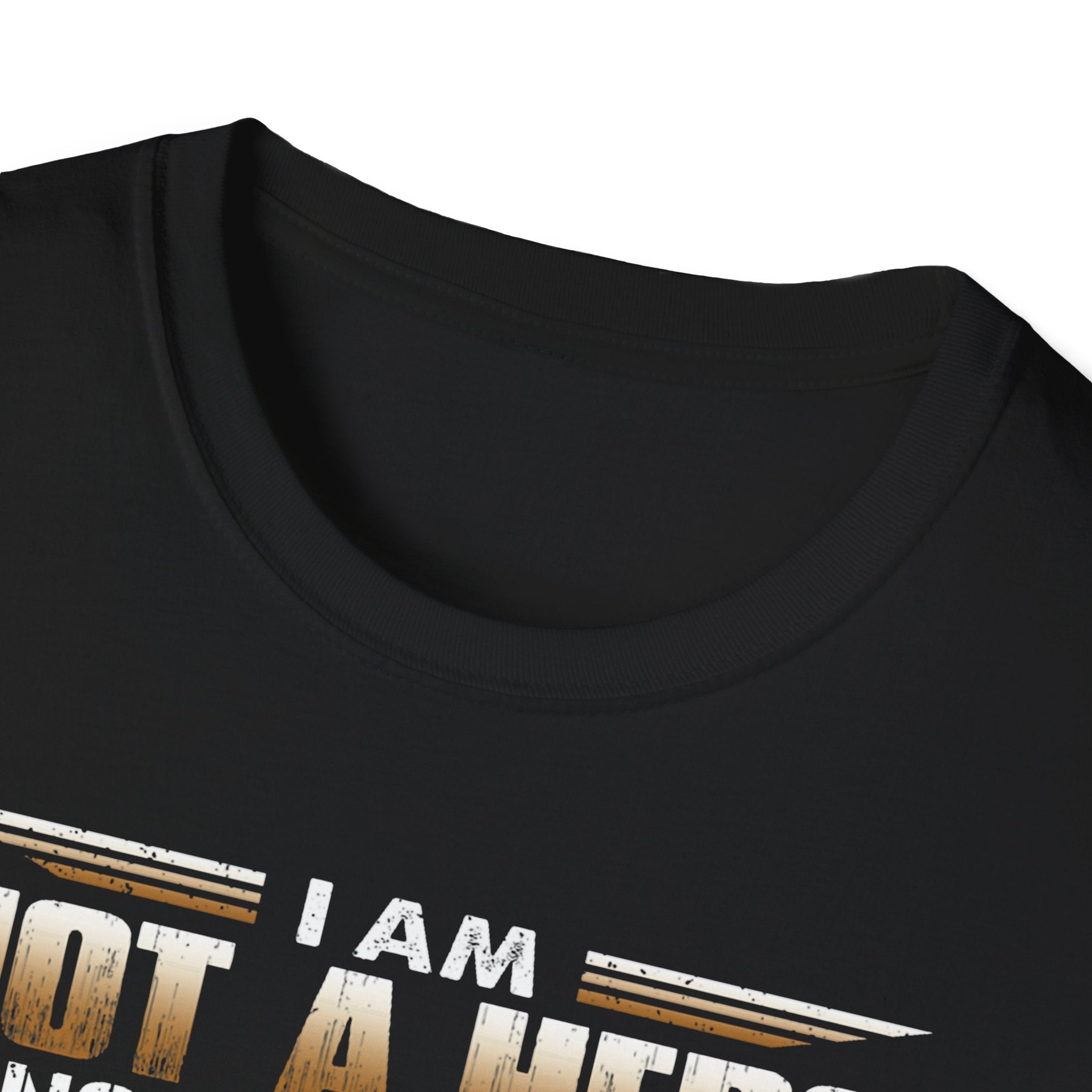 I Am Not a Hero I Am a U.S. Veteran T-Shirt | American Flag Soldier Tee