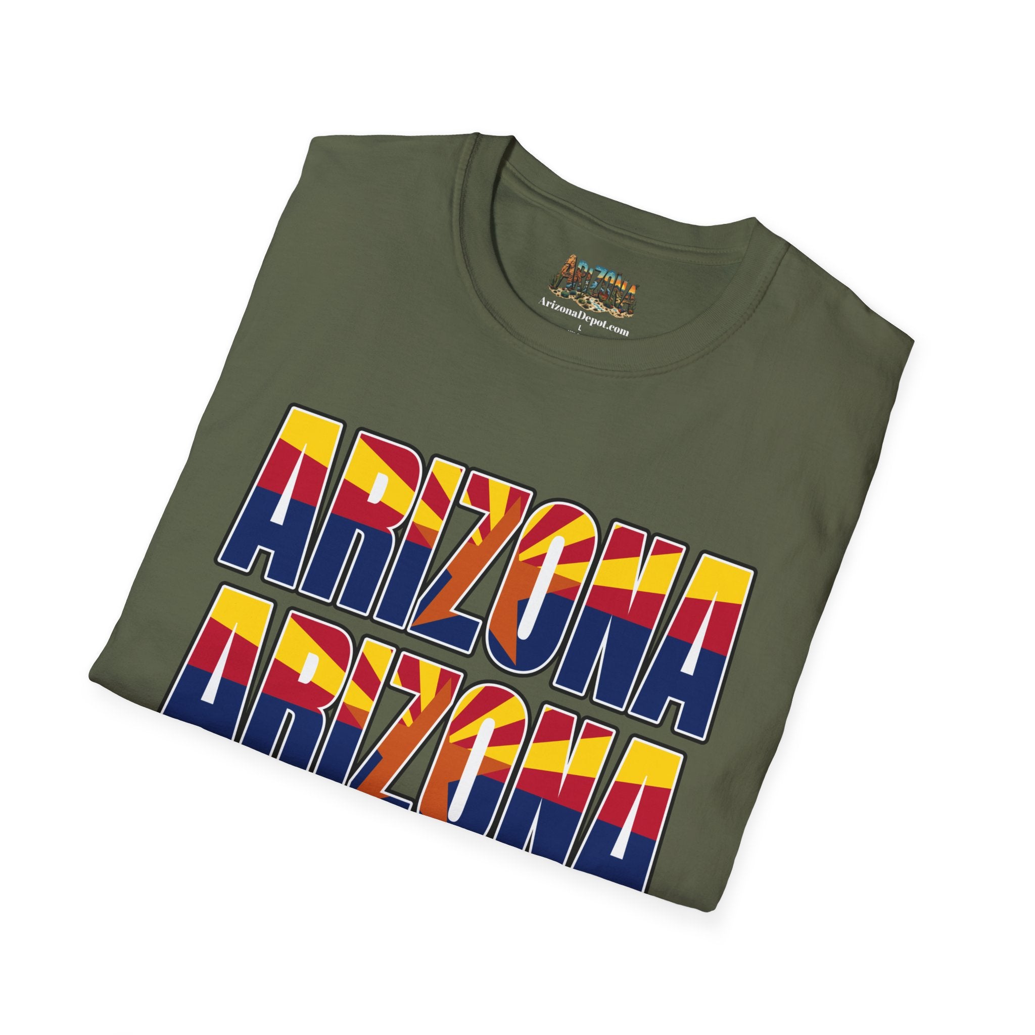 Arizona Retro Logo T‑Shirt — Vintage Sunset State Pride Tee