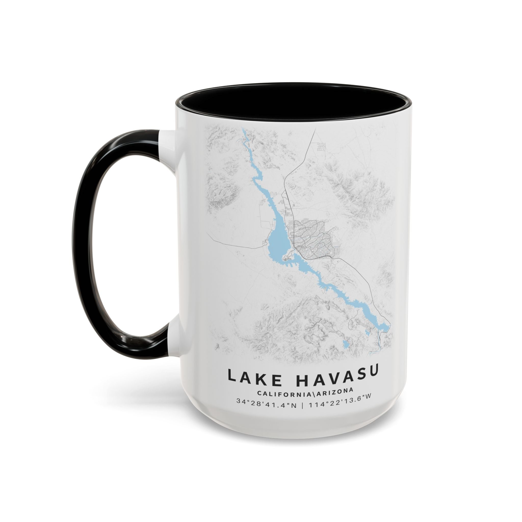 Lake Havasu map Accent Coffee Mug | 11oz 15oz