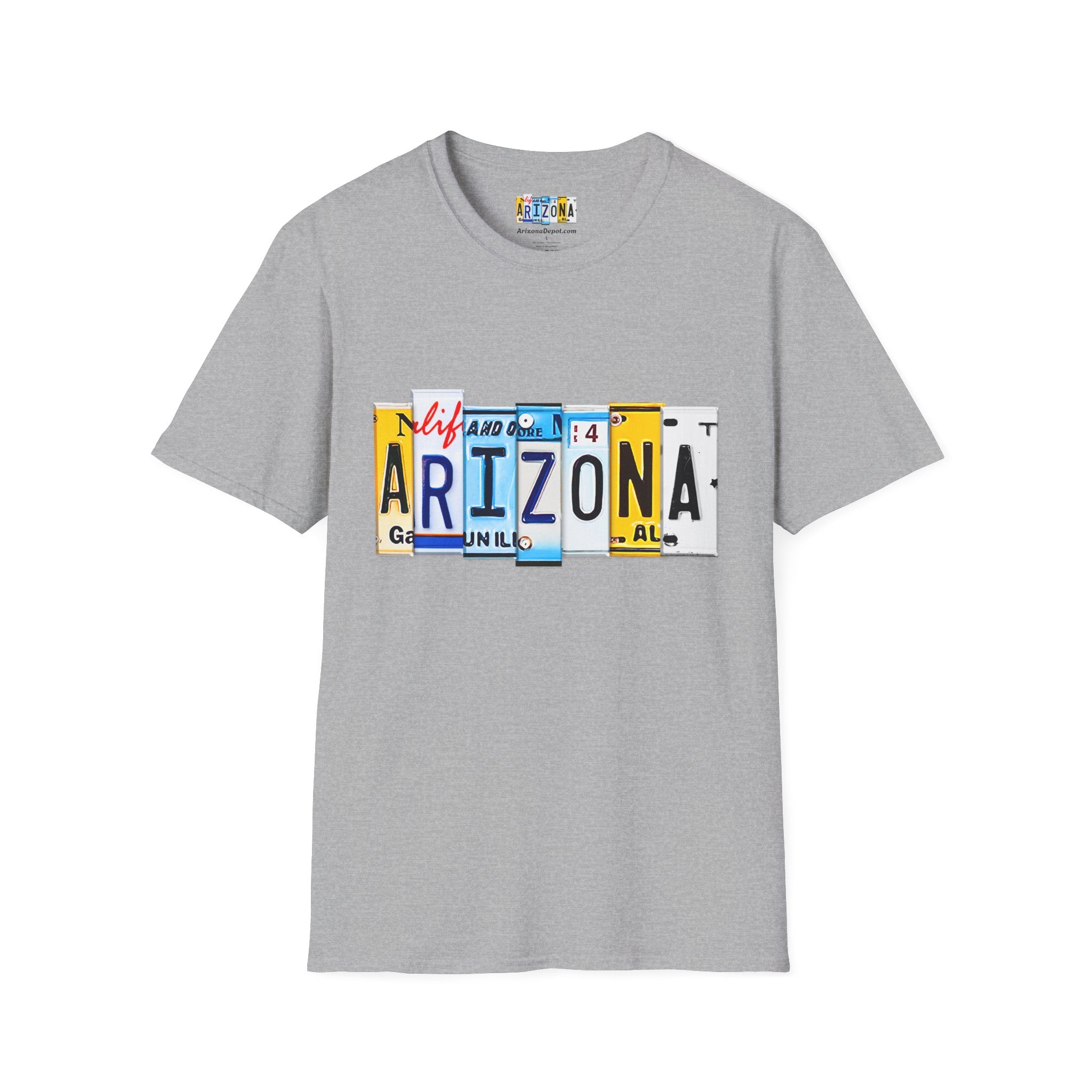 Arizona License Plate Collage T-Shirt | State Graphic Tee