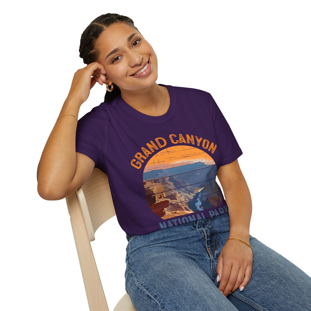 Grand Canyon National Park T-Shirt | Vintage Sunset Landscape