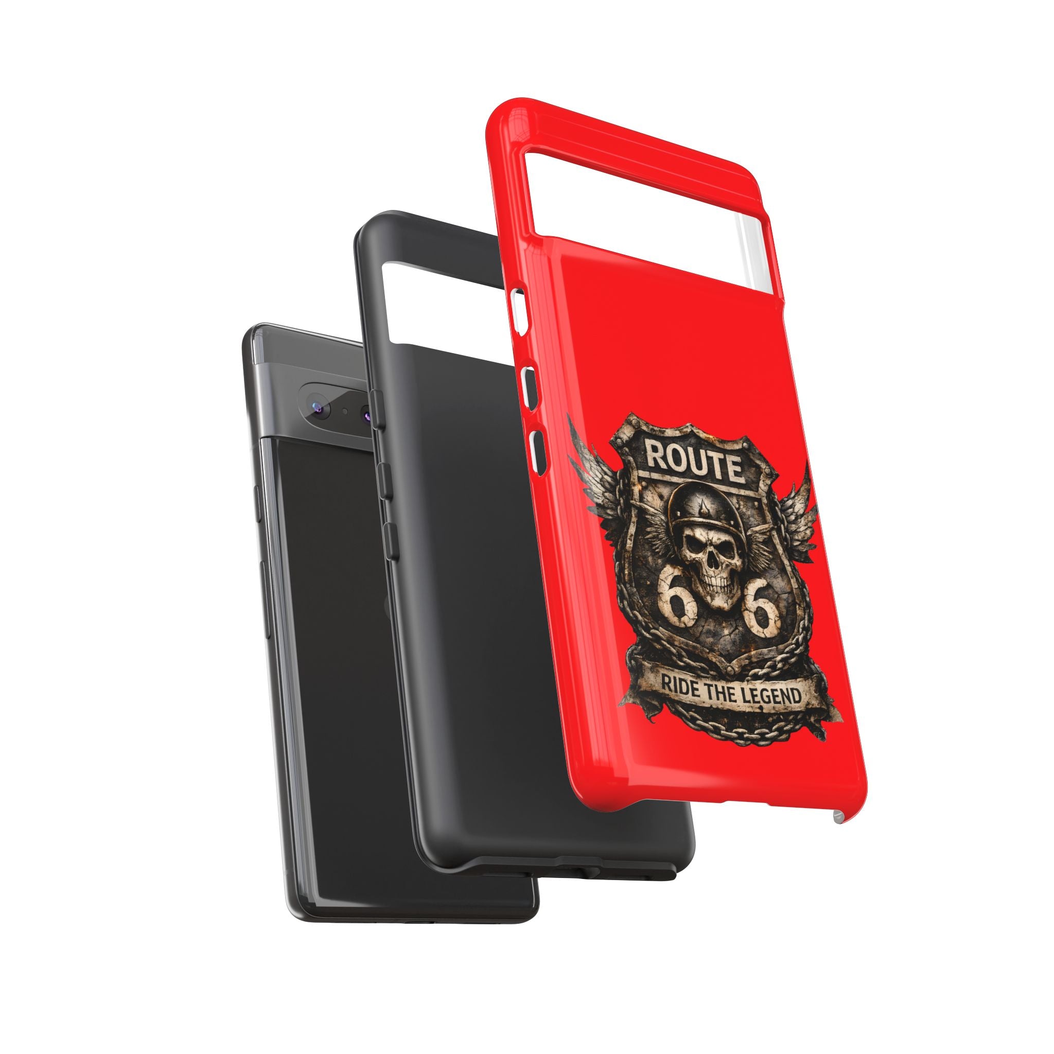 Route 66 Skull Helmet phone case | Motorcycle emblem, Ride the Legend