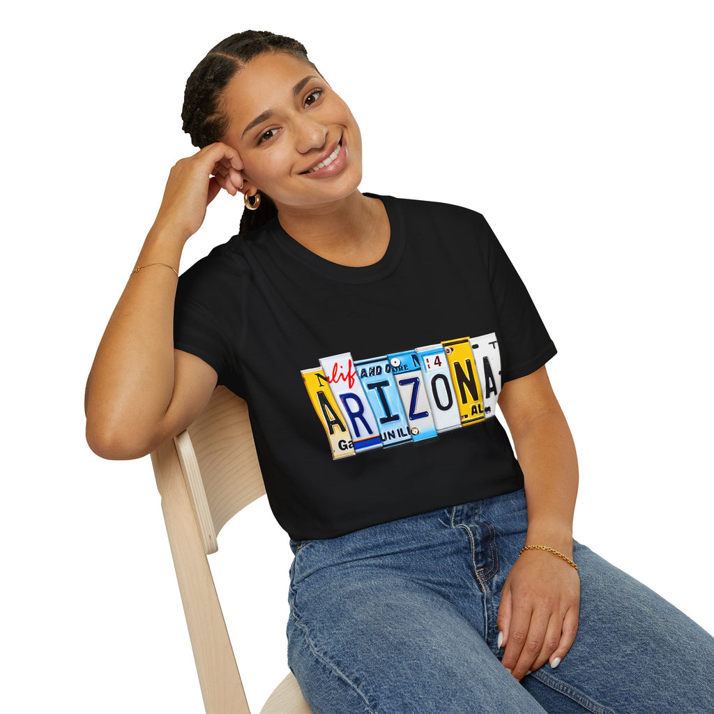 Arizona License Plate Collage T-Shirt | State Graphic Tee