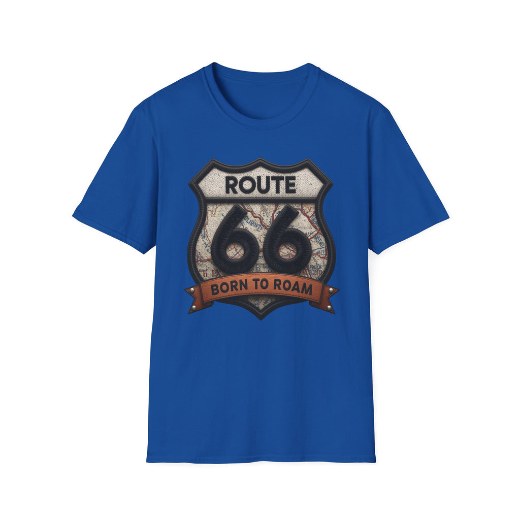 Route 66 Born to Roam T-Shirt | Vintage Highway Shield Tee