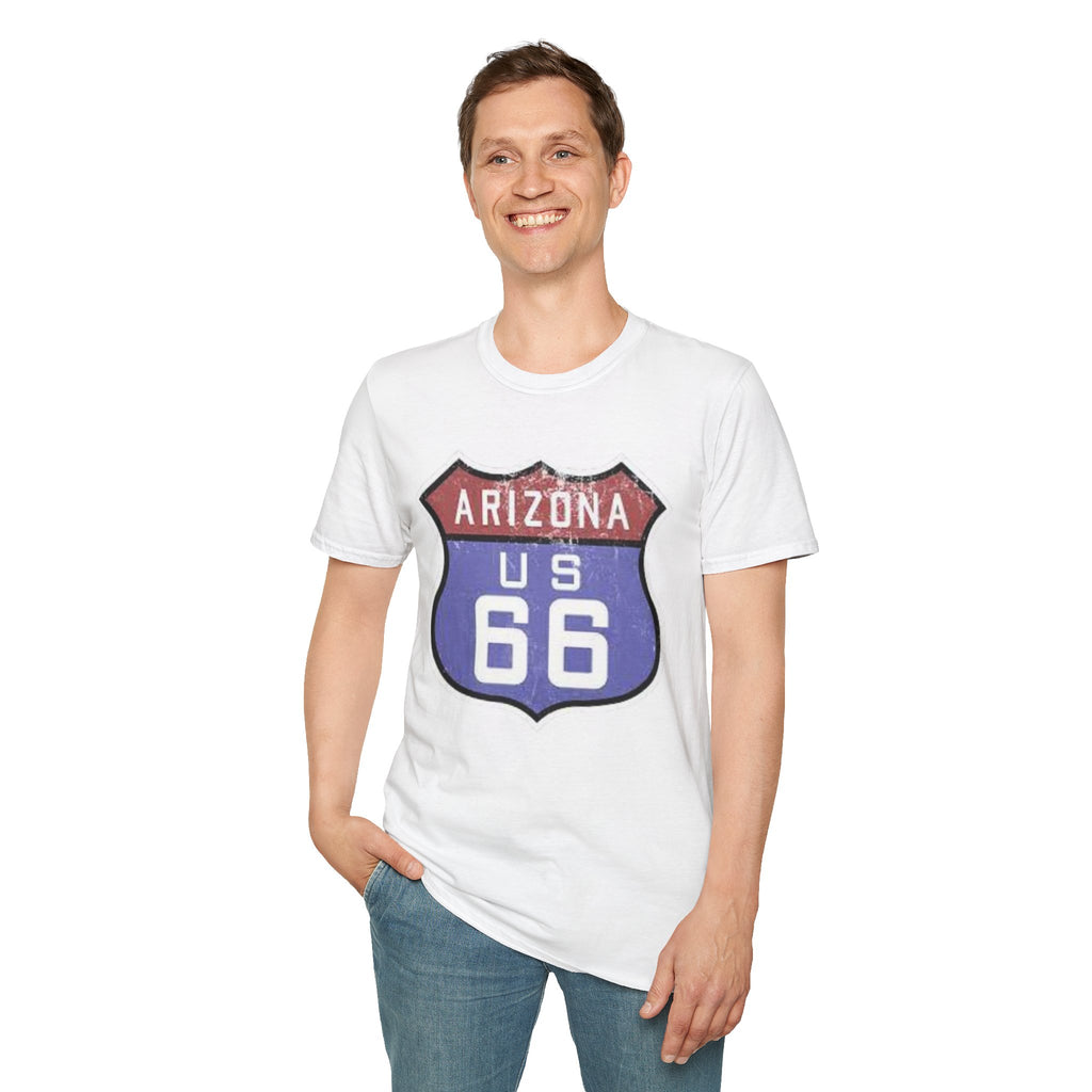 Arizona US 66 Shield T-Shirt | Route 66 Vintage Sign Tee