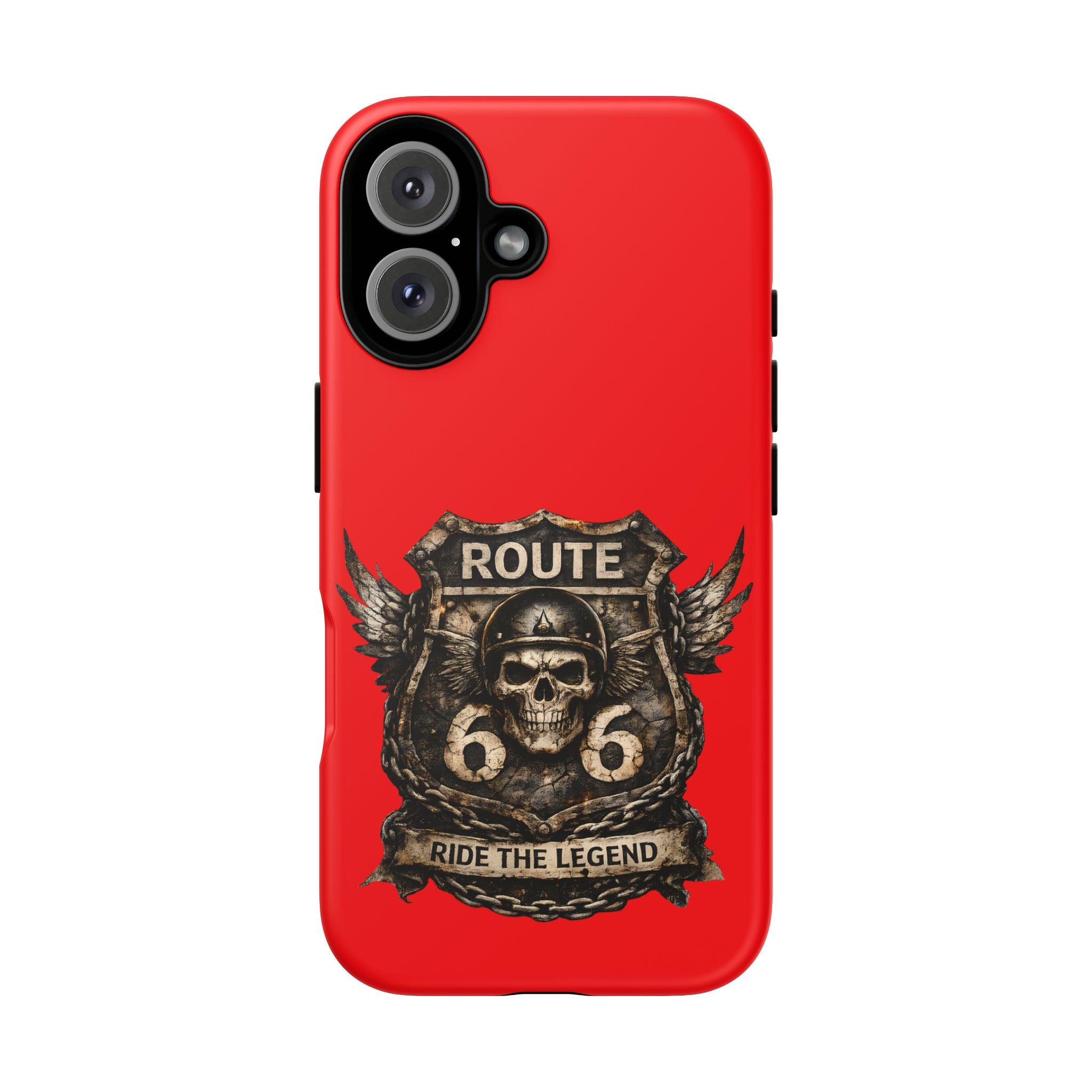 Route 66 Skull Helmet phone case | Motorcycle emblem, Ride the Legend