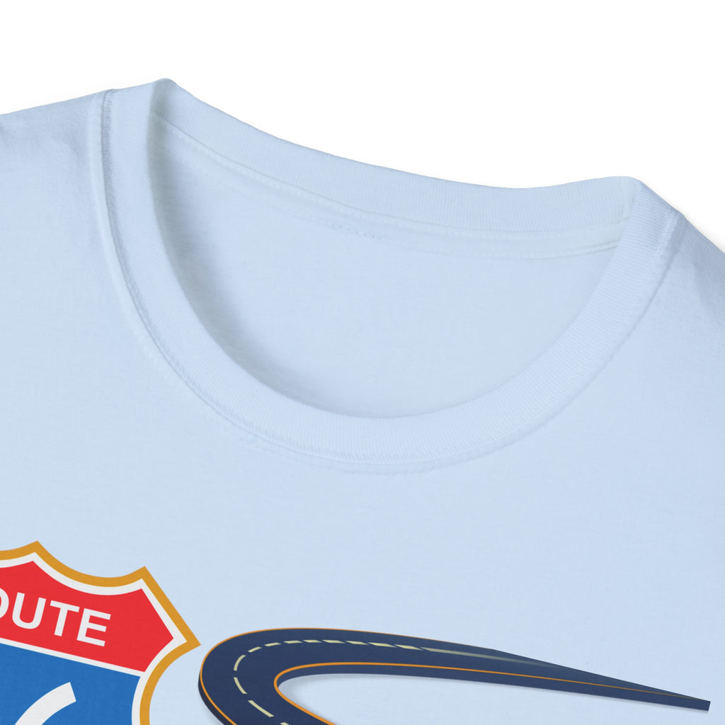 Route 66 Mens and Womans Softstyle T-Shirt, Retro Road Trip Tee, Vintage Highway Shirt, Travel Adventure Top, Unisex Graphic Tee
