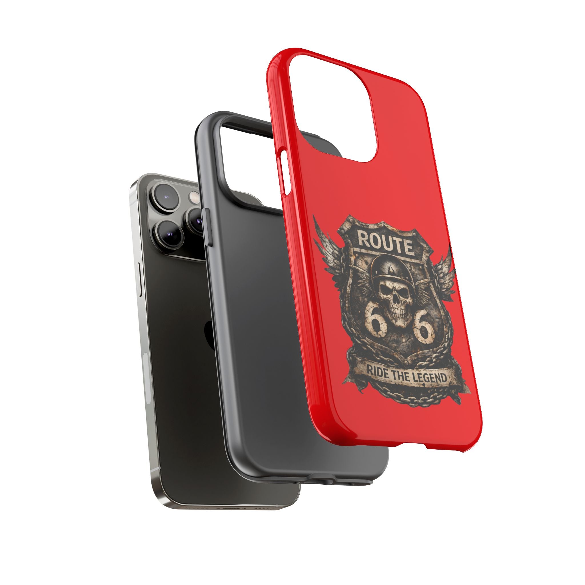 Route 66 Skull Helmet phone case | Motorcycle emblem, Ride the Legend
