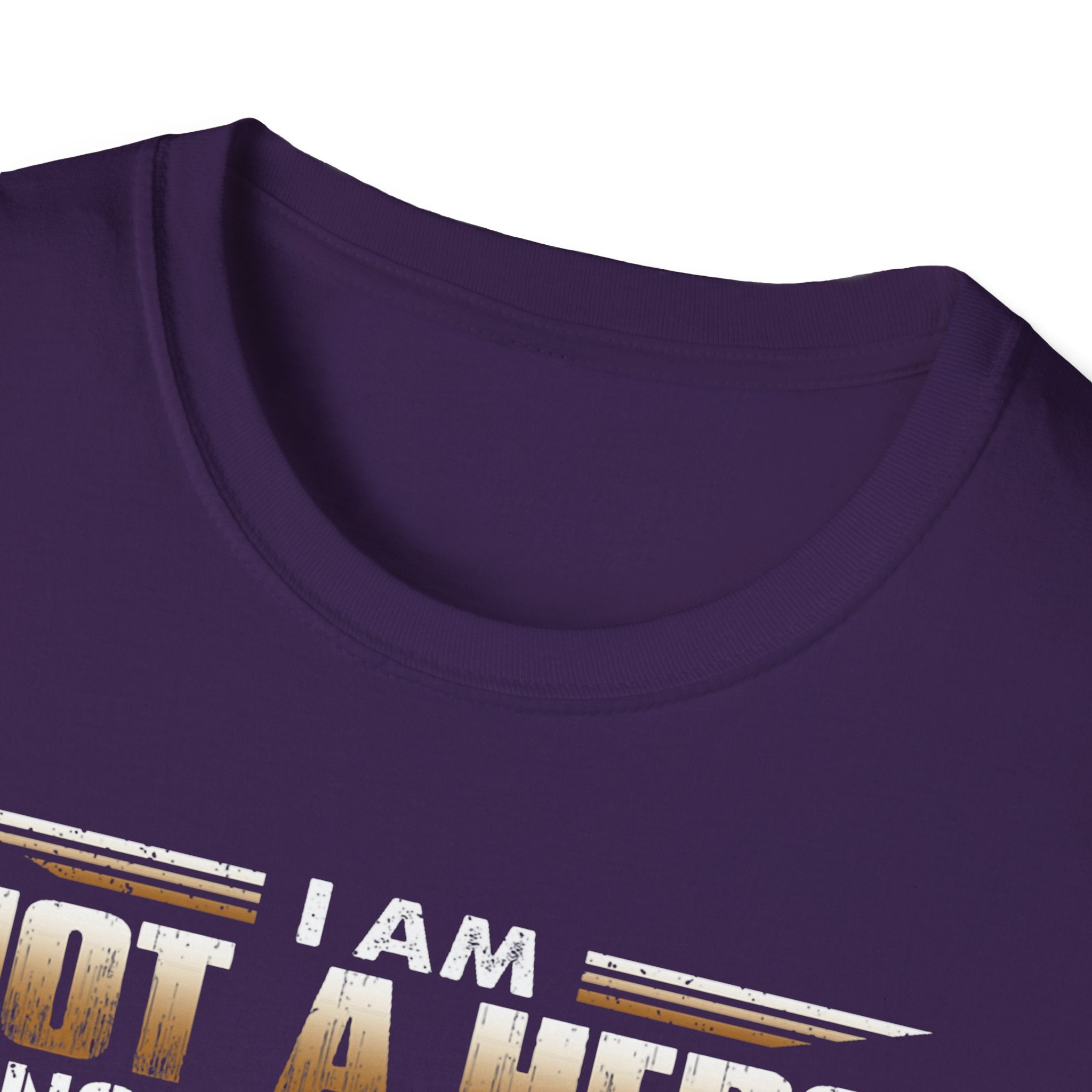 I Am Not a Hero I Am a U.S. Veteran T-Shirt | American Flag Soldier Tee