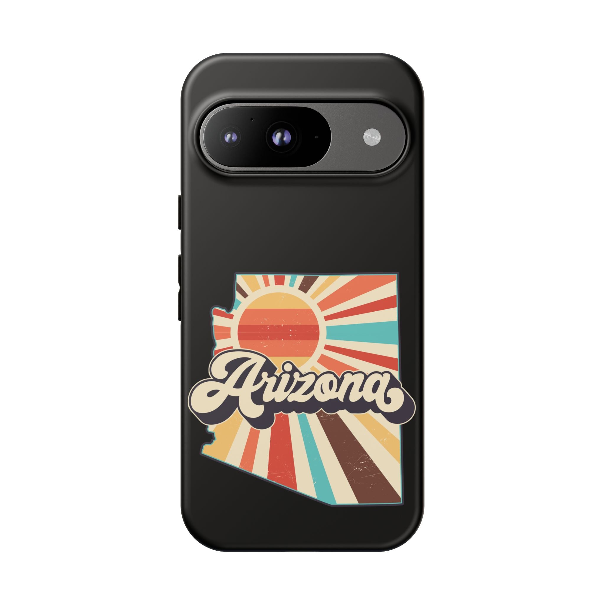 Arizona State Outline Retro Sunset Phone Case | AZ Tough Case