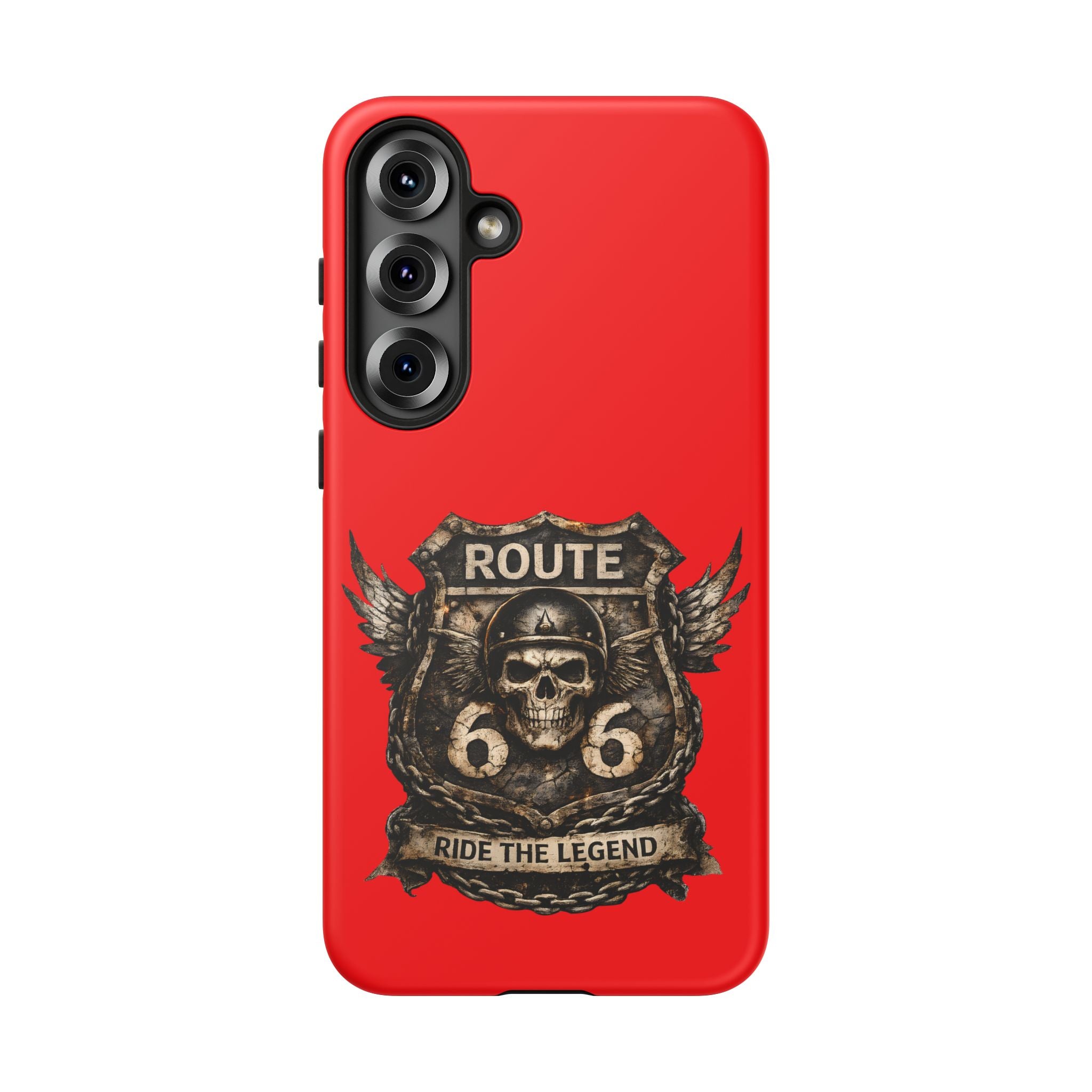 Route 66 Skull Helmet phone case | Motorcycle emblem, Ride the Legend
