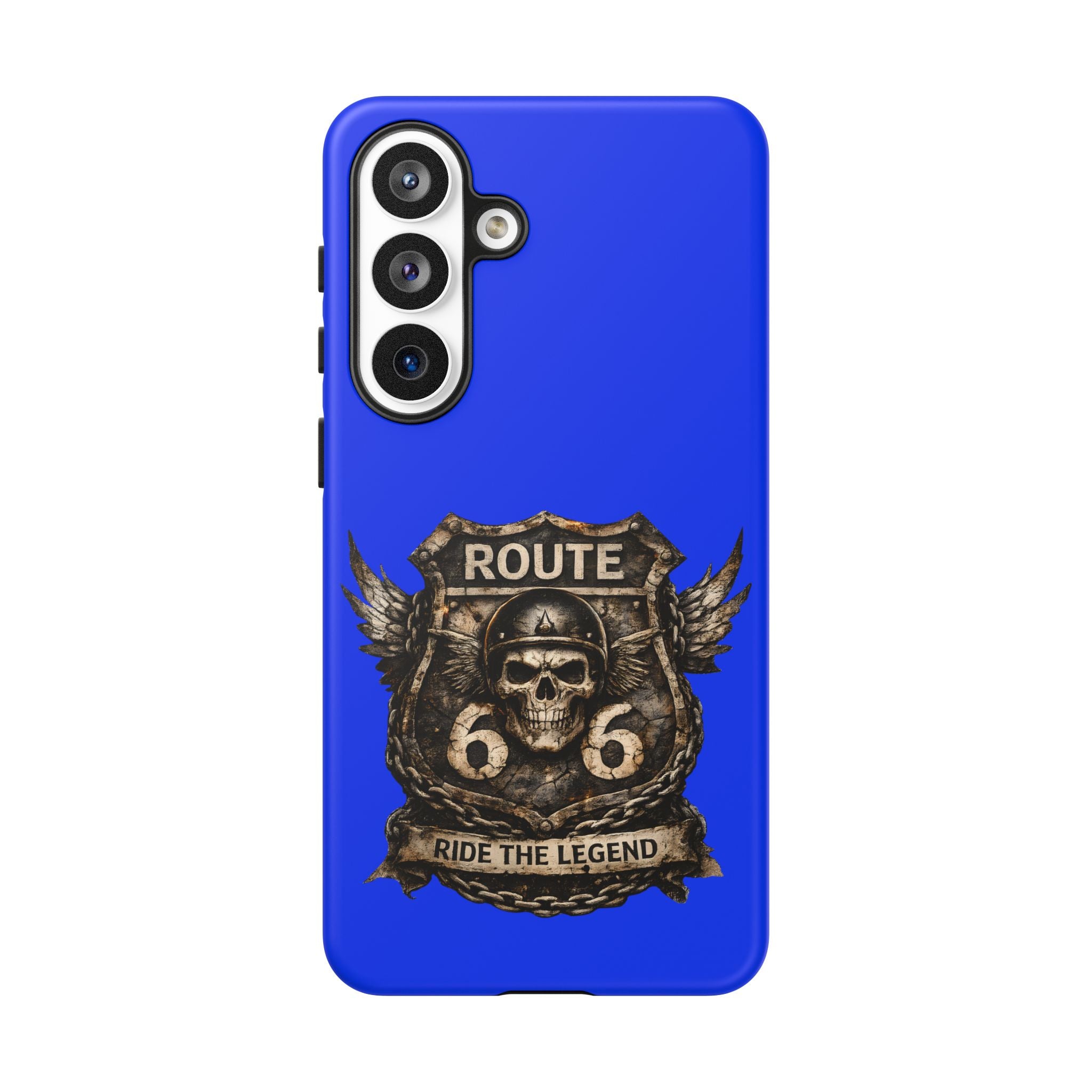 Route 66 Skull Helmet phone case | Motorcycle emblem, Ride the Legend