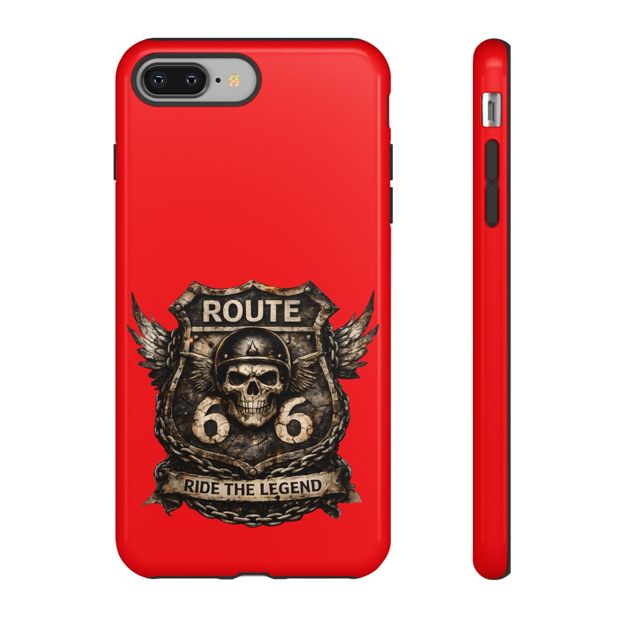 Route 66 Skull Helmet phone case | Motorcycle emblem, Ride the Legend