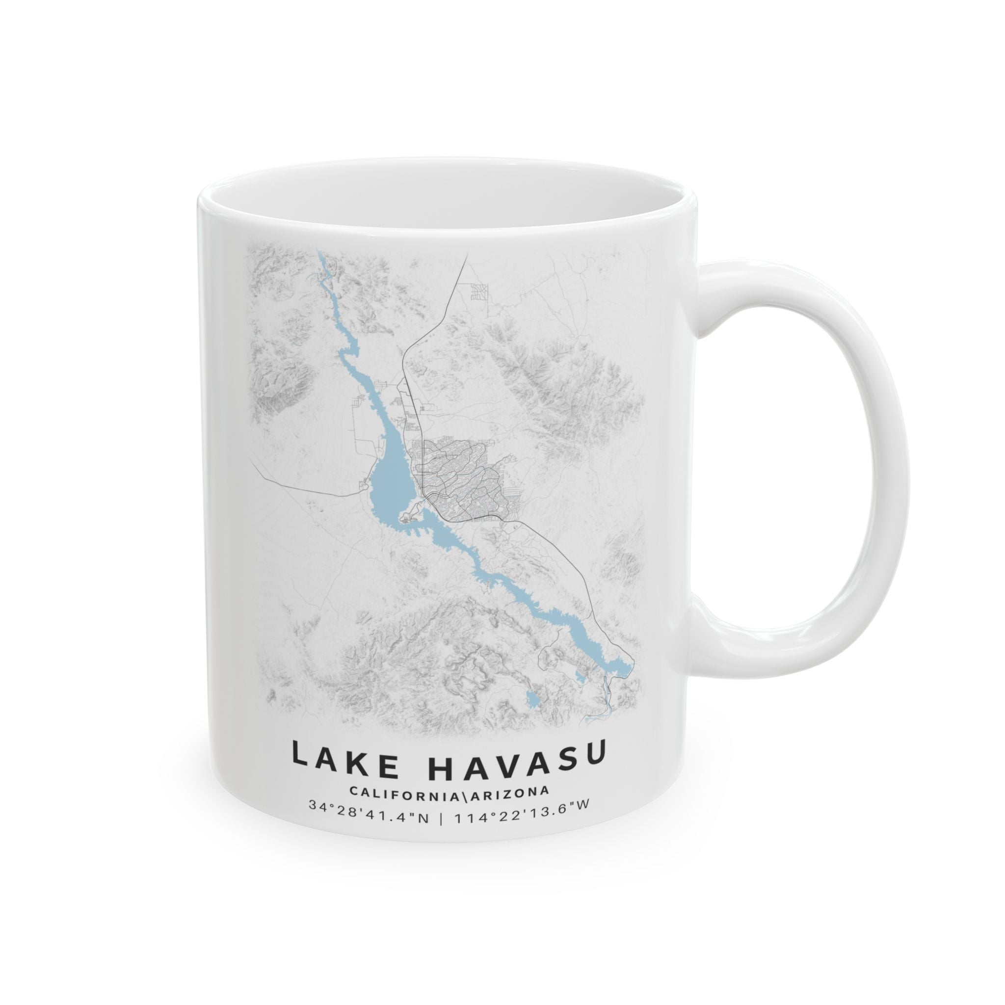 Lake Superior Map Mug | Ceramic 11oz or 15oz, Lake Map Coffee Cup