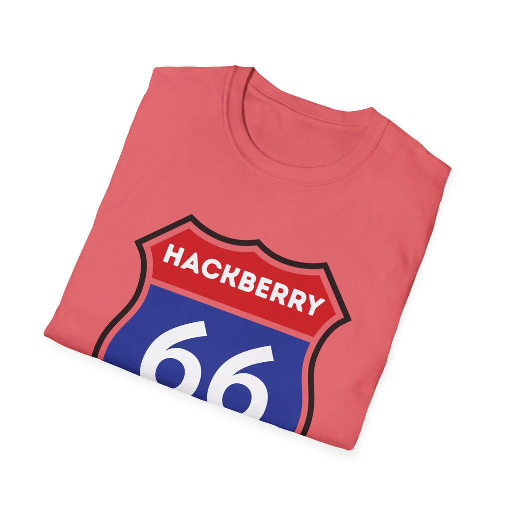 Hackberry 66 Shield T-Shirt | Route 66 Road Sign Tee
