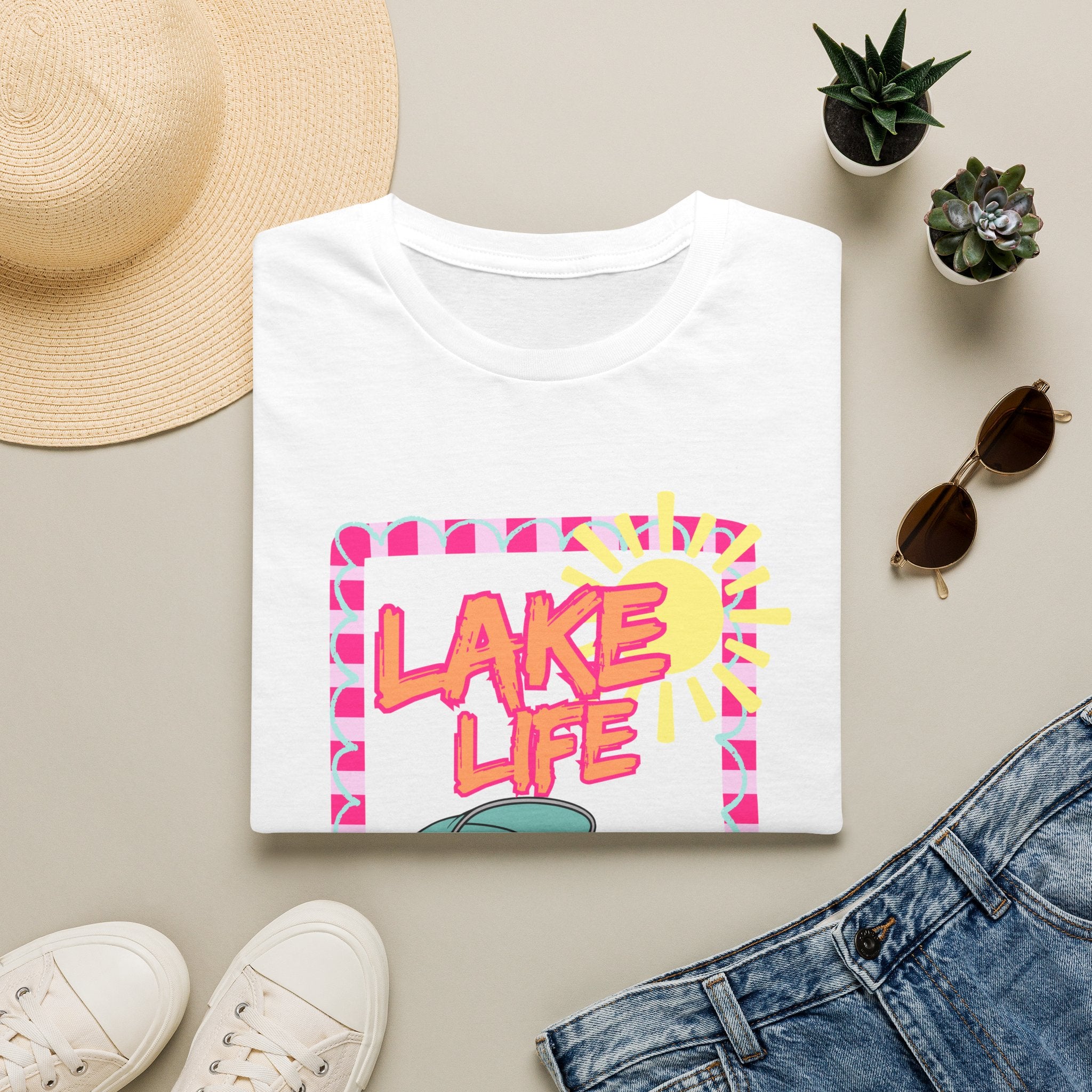 Lake Life Pontoon Boat T-Shirt | Summer Lake Vibes