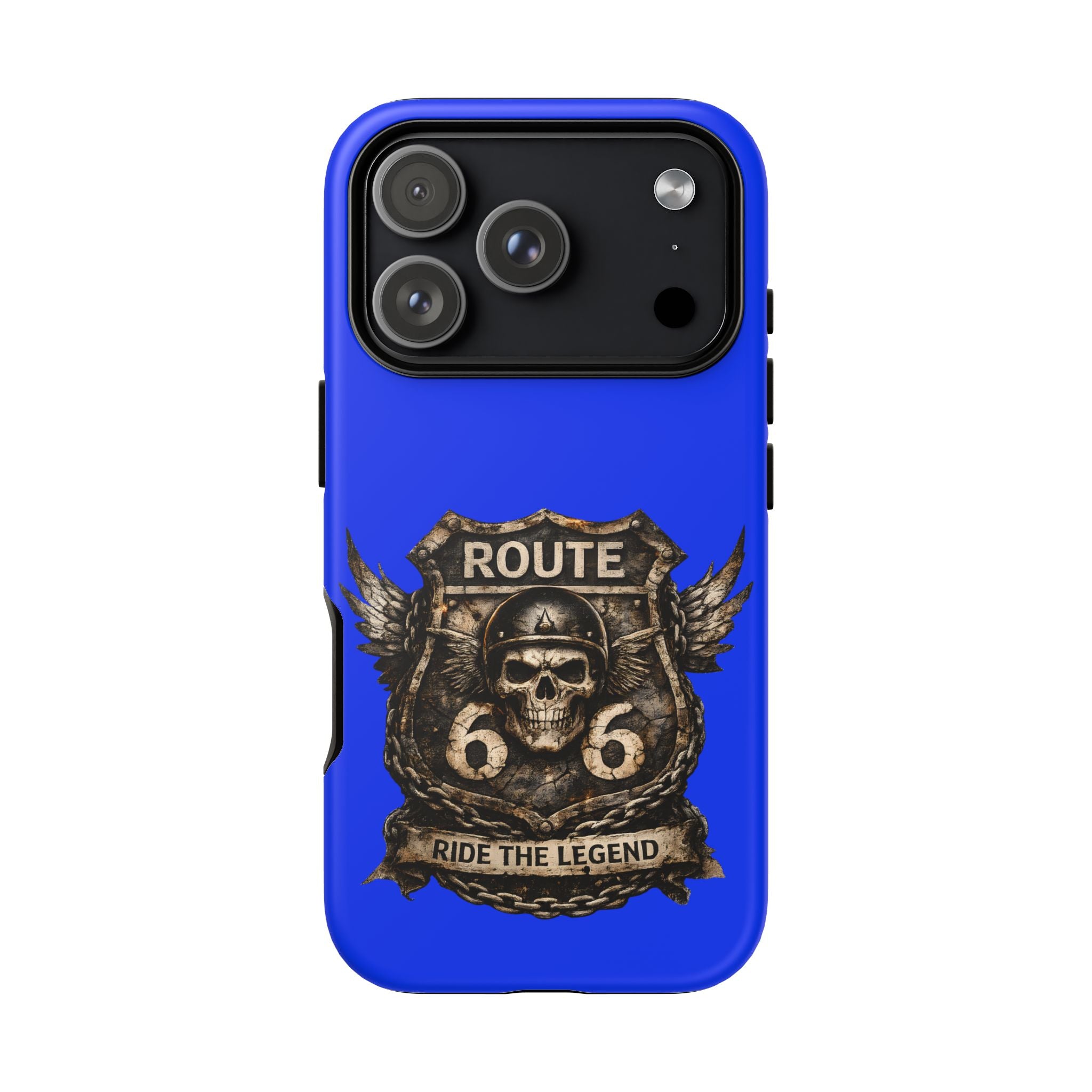 Route 66 Skull Helmet phone case | Motorcycle emblem, Ride the Legend