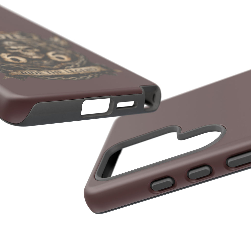 Route 66 Skull Helmet phone case | Motorcycle emblem, Ride the Legend
