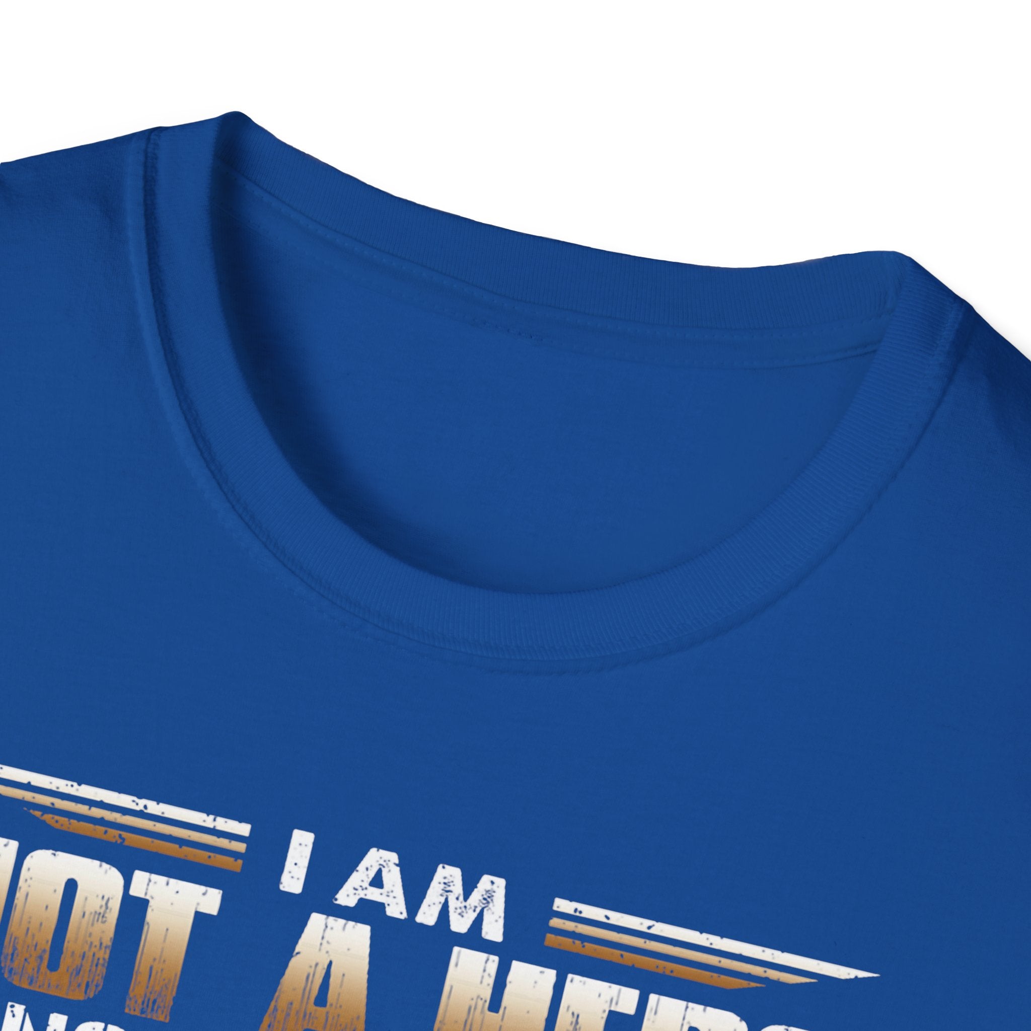 I Am Not a Hero I Am a U.S. Veteran T-Shirt | American Flag Soldier Tee