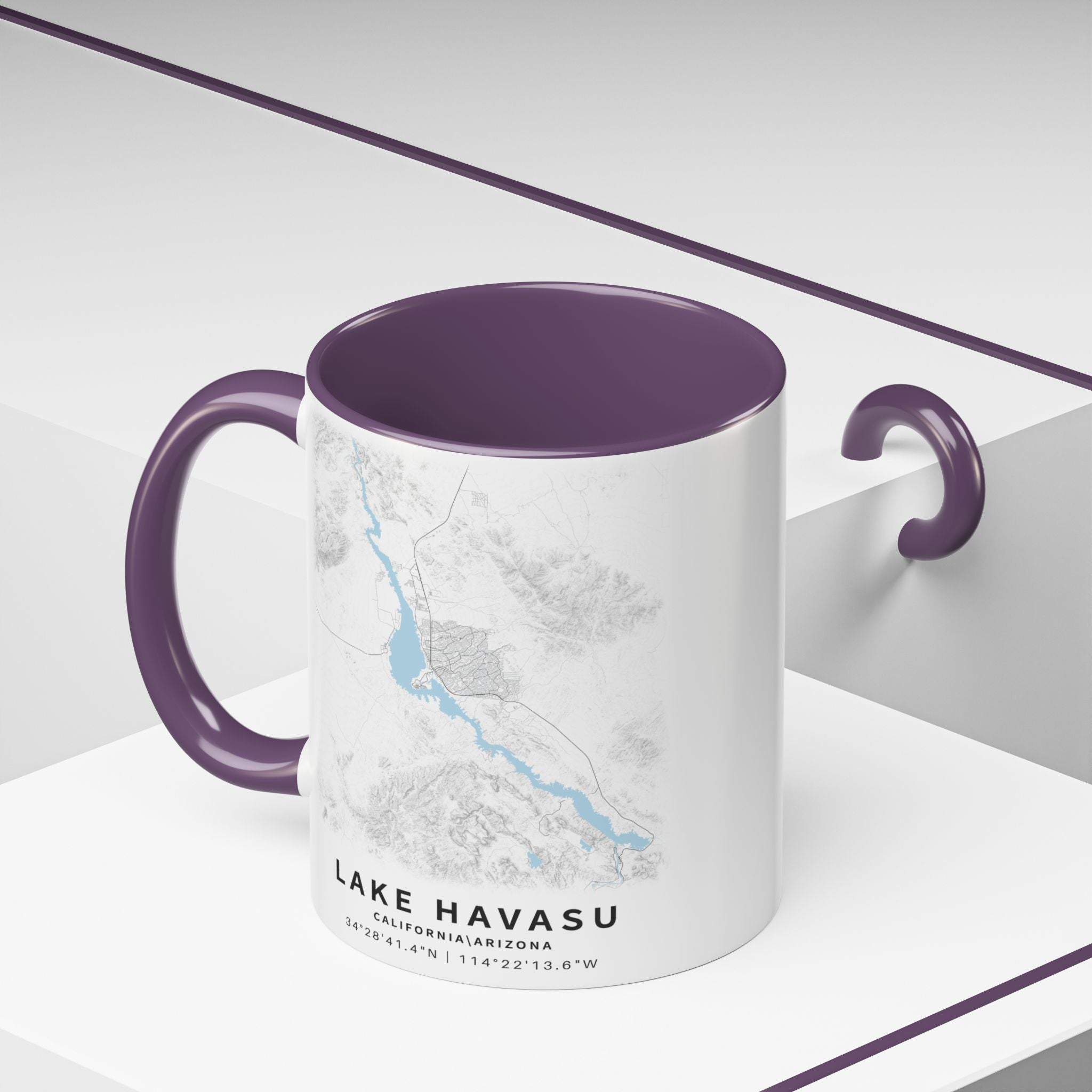 Lake Havasu map Accent Coffee Mug | 11oz 15oz