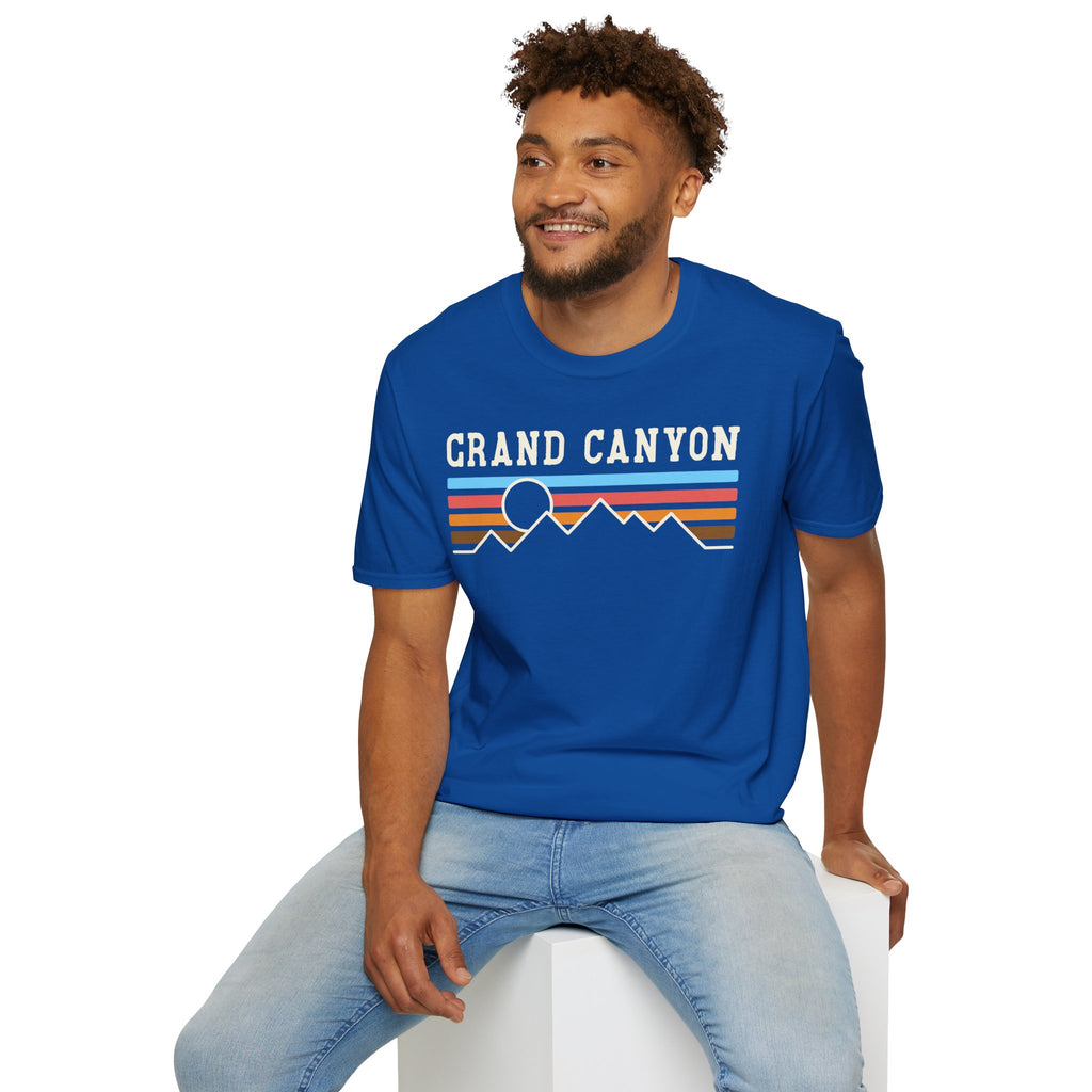 Grand Canyon Retro Sunset T-Shirt | Printed Front and Back National Park Landscape