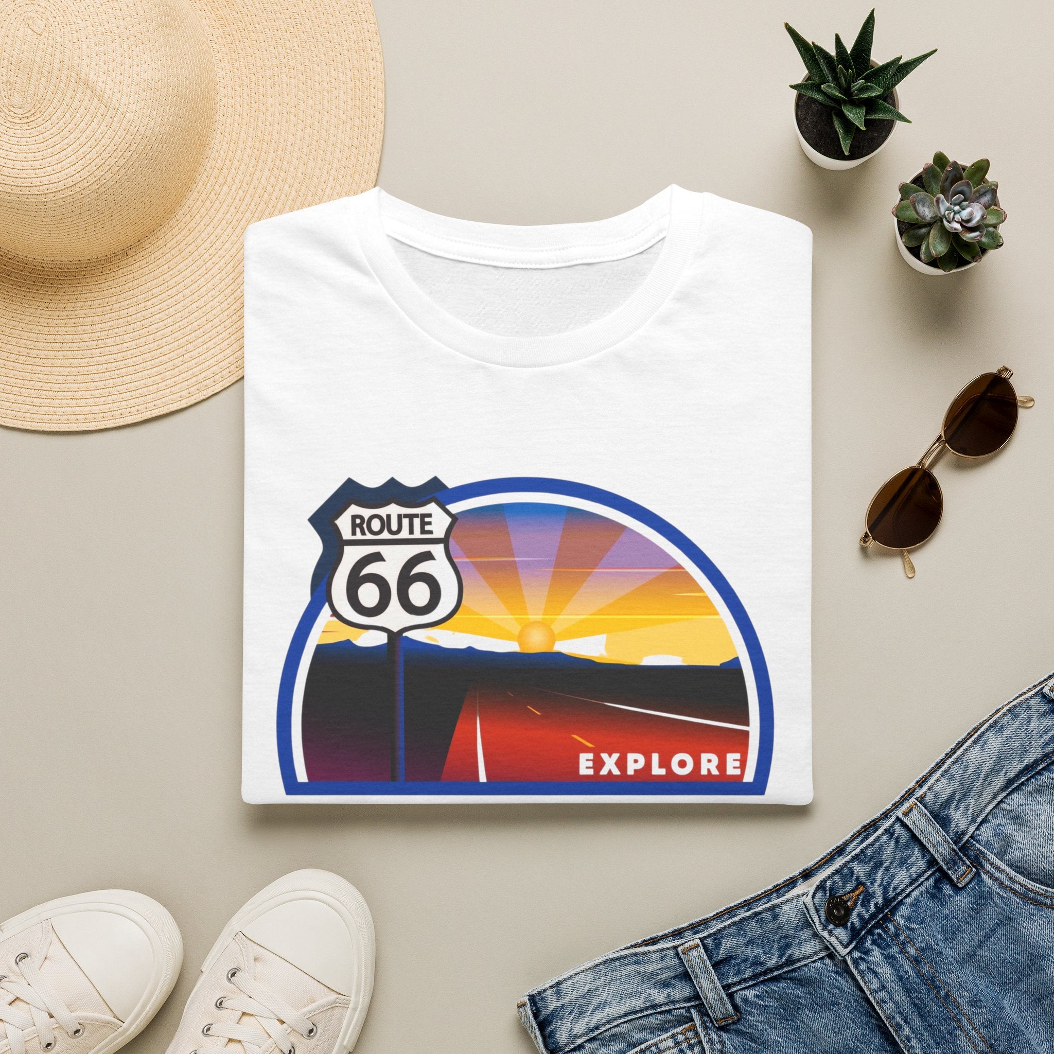 Route 66 Kingman Arizona T-Shirt — Vintage Sunset Explore Graphic Tee