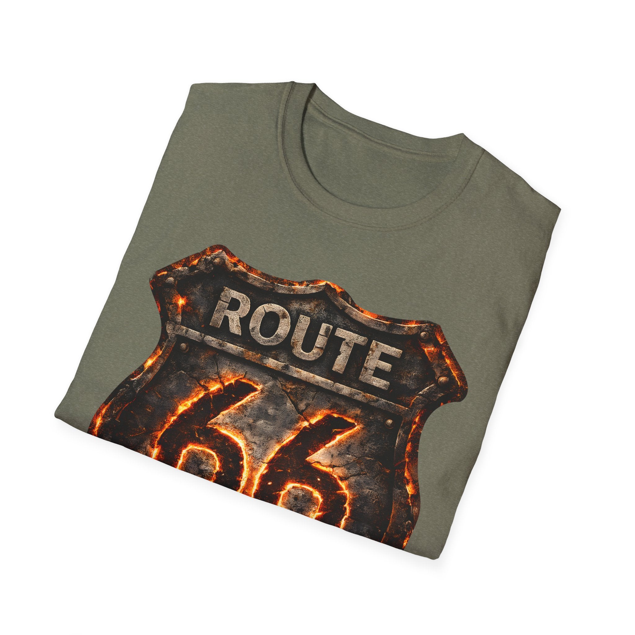 Vintage Route 66 Shield T-Shirt | Retro Road Trip Sign