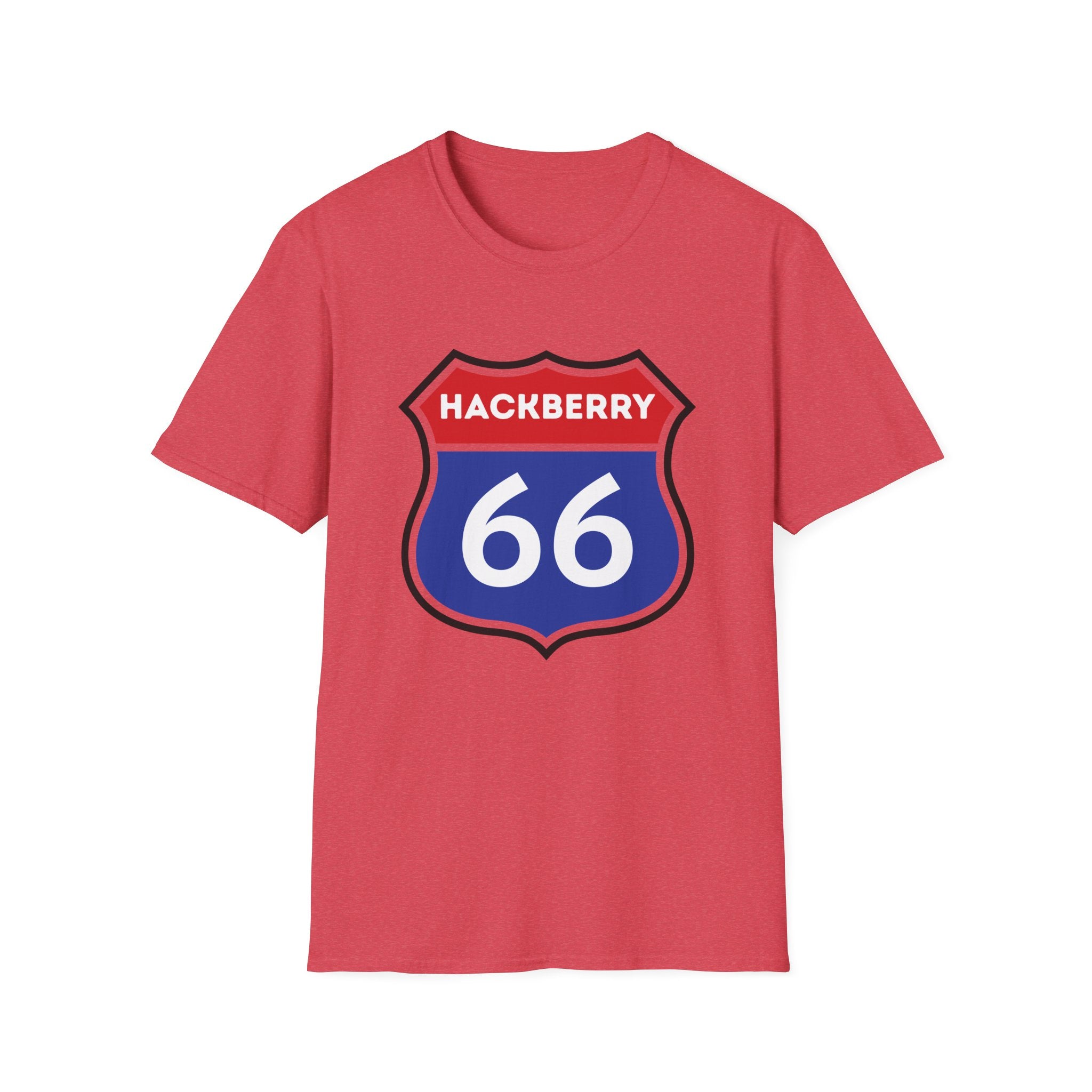 Hackberry 66 Shield T-Shirt | Route 66 Road Sign Tee