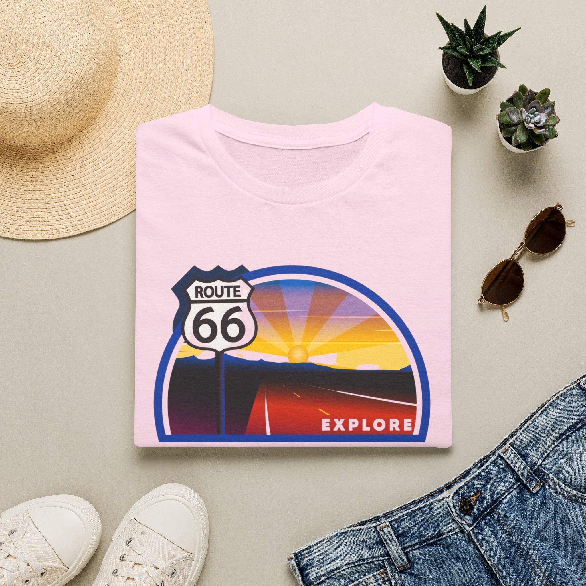 Route 66 Kingman Arizona T-Shirt — Vintage Sunset Explore Graphic Tee