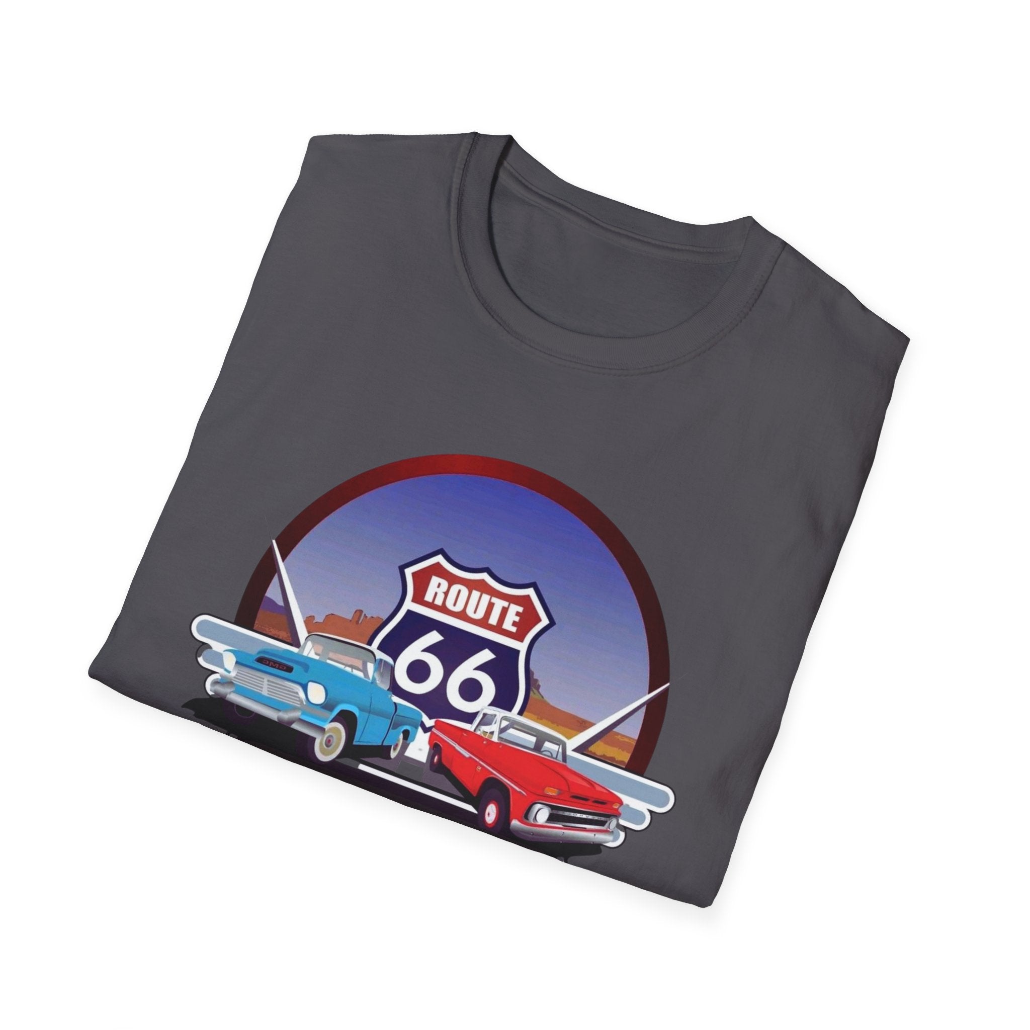 Route 66 Kingman Arizona Softstyle T-Shirt, Vintage Tee, Retro Shirt, Unisex Top, Gift for Travelers