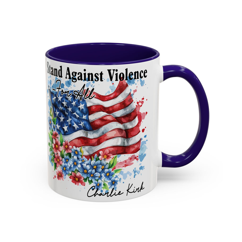 Charlie Kirk Patriotic Coffee Mugs for Inspiration, Stand Against Violence, Colorful Mugs, Gift for Activists, Tea Lovers, 4th of July
