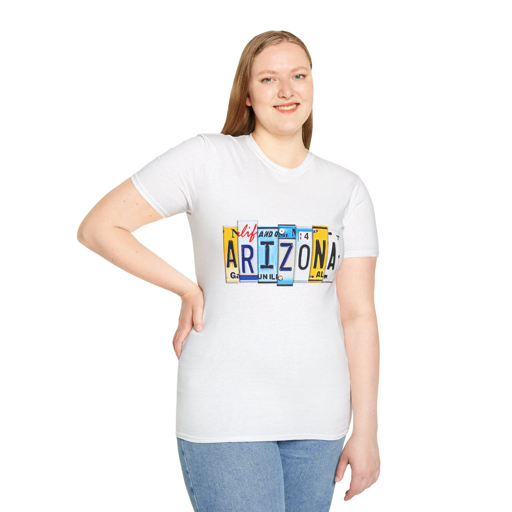 Arizona License Plate Collage T-Shirt | State Graphic Tee
