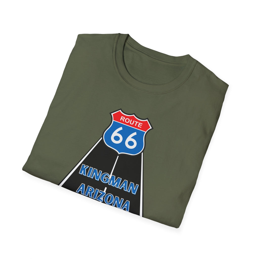 Route 66 Kingman Arizona Men's Woman's Softstyle T-Shirt