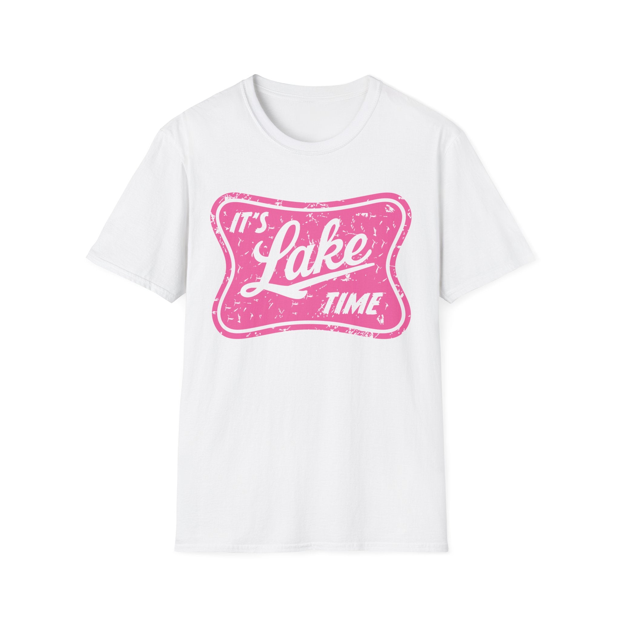Lake Life Graphic Tee | Its Lake Time T-Shirt, Unisex Softstyle Tee, Womans Girls Teens, Summer Outdoor Tee, Lake Lover Gift