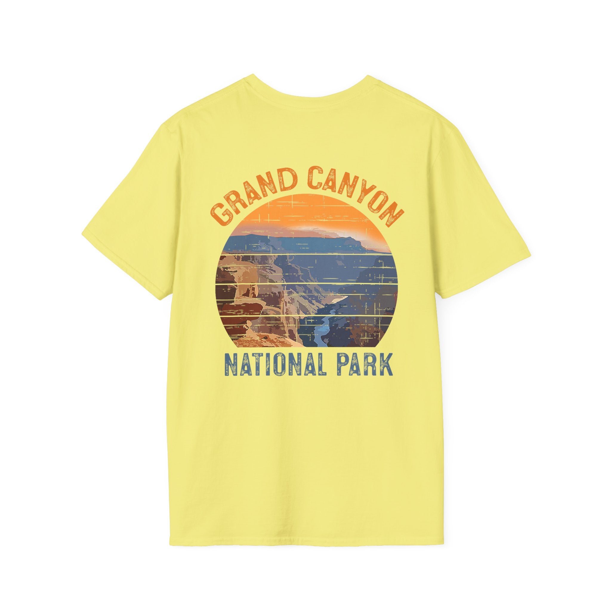 Grand Canyon Retro Sunset T-Shirt | Printed Front and Back National Park Landscape