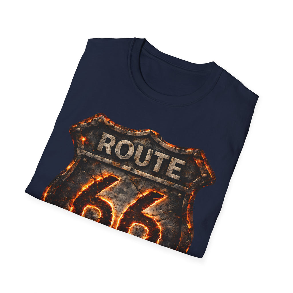 Vintage Route 66 Shield T-Shirt | Retro Road Trip Sign
