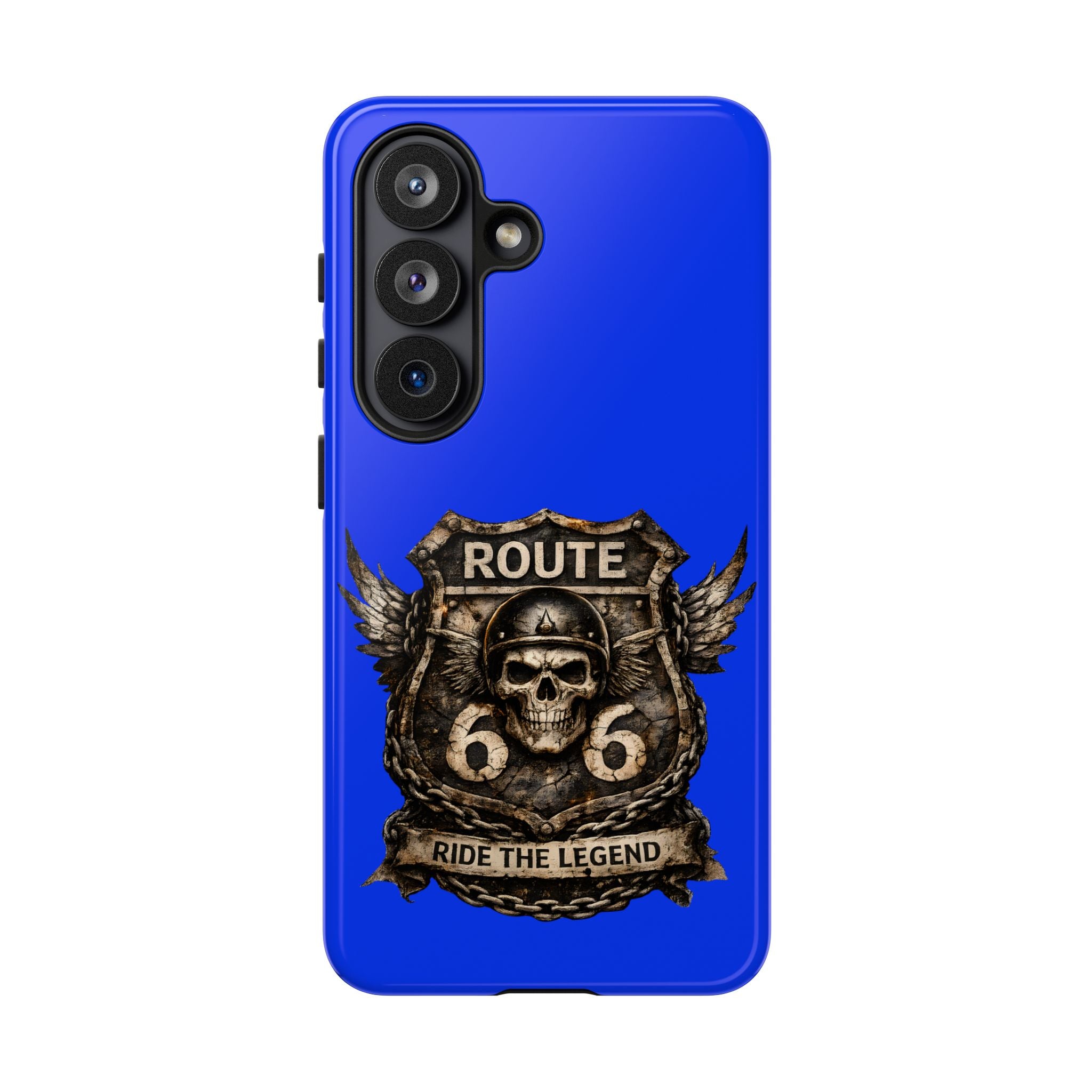 Route 66 Skull Helmet phone case | Motorcycle emblem, Ride the Legend