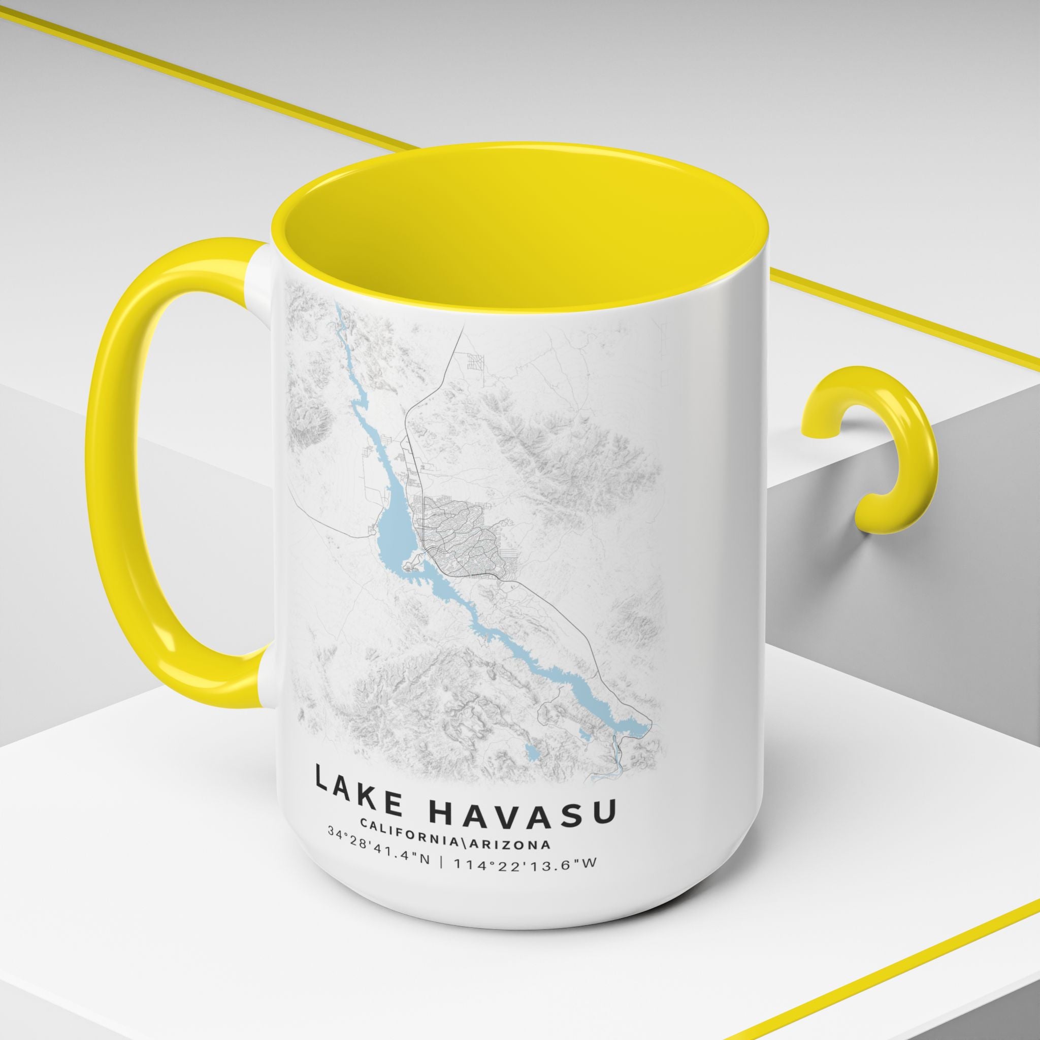 Lake Havasu map Accent Coffee Mug | 11oz 15oz