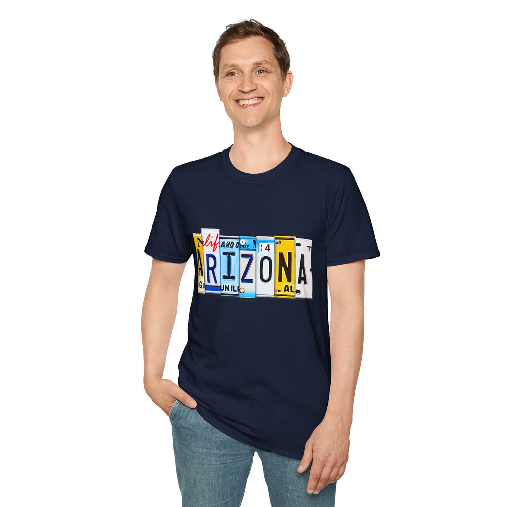 Arizona License Plate Collage T-Shirt | State Graphic Tee