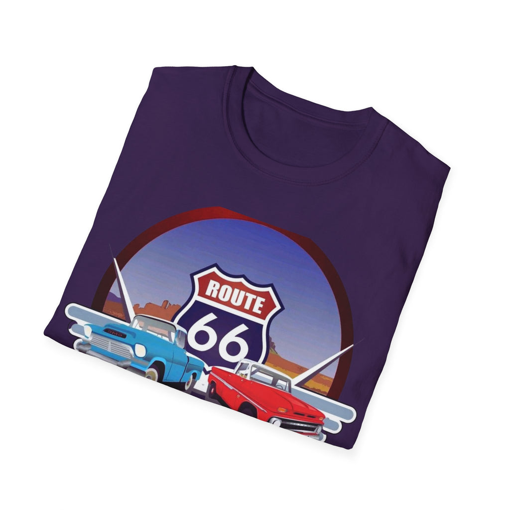 Route 66 Kingman Arizona Softstyle T-Shirt, Vintage Tee, Retro Shirt, Unisex Top, Gift for Travelers