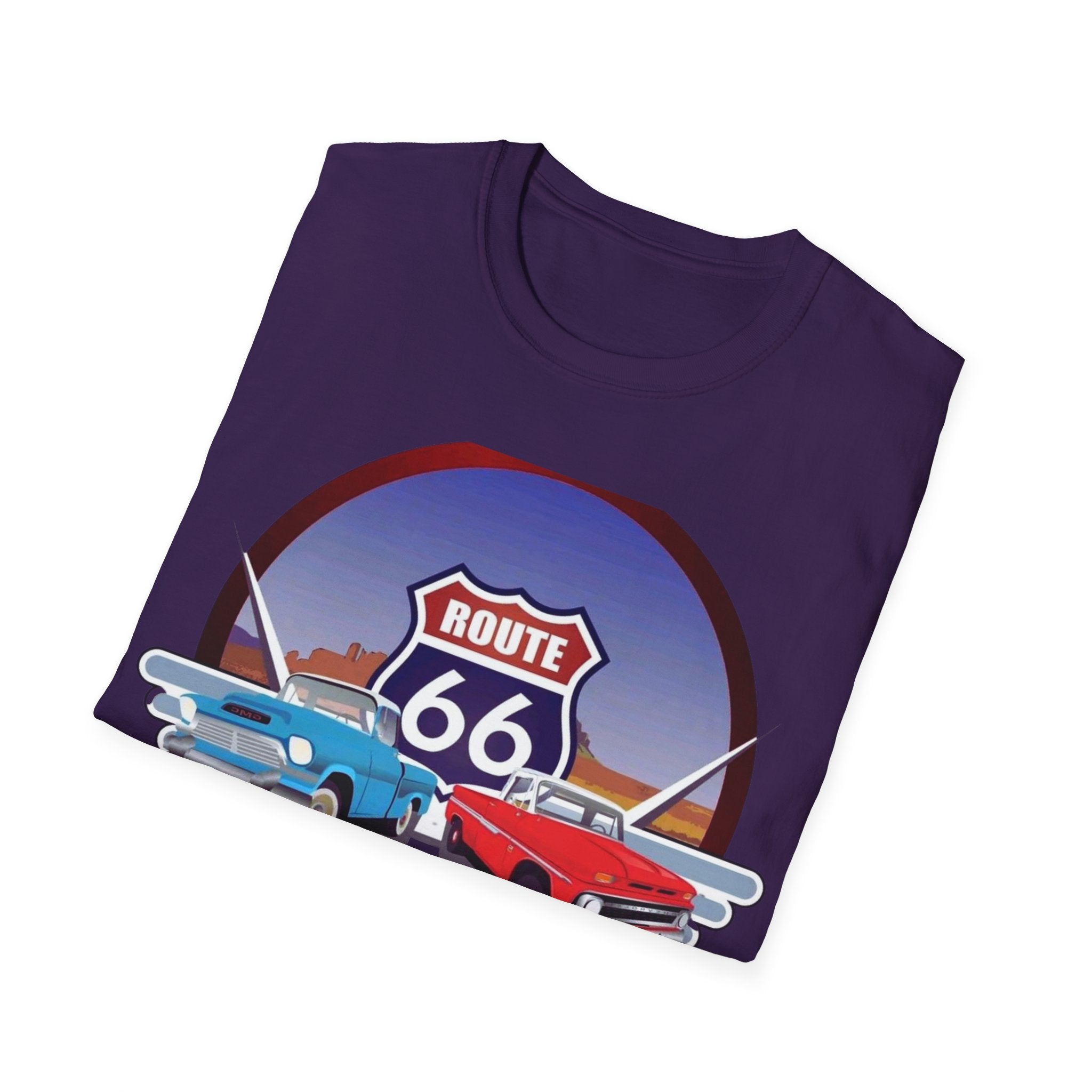 Route 66 Kingman Arizona Softstyle T-Shirt, Vintage Tee, Retro Shirt, Unisex Top, Gift for Travelers