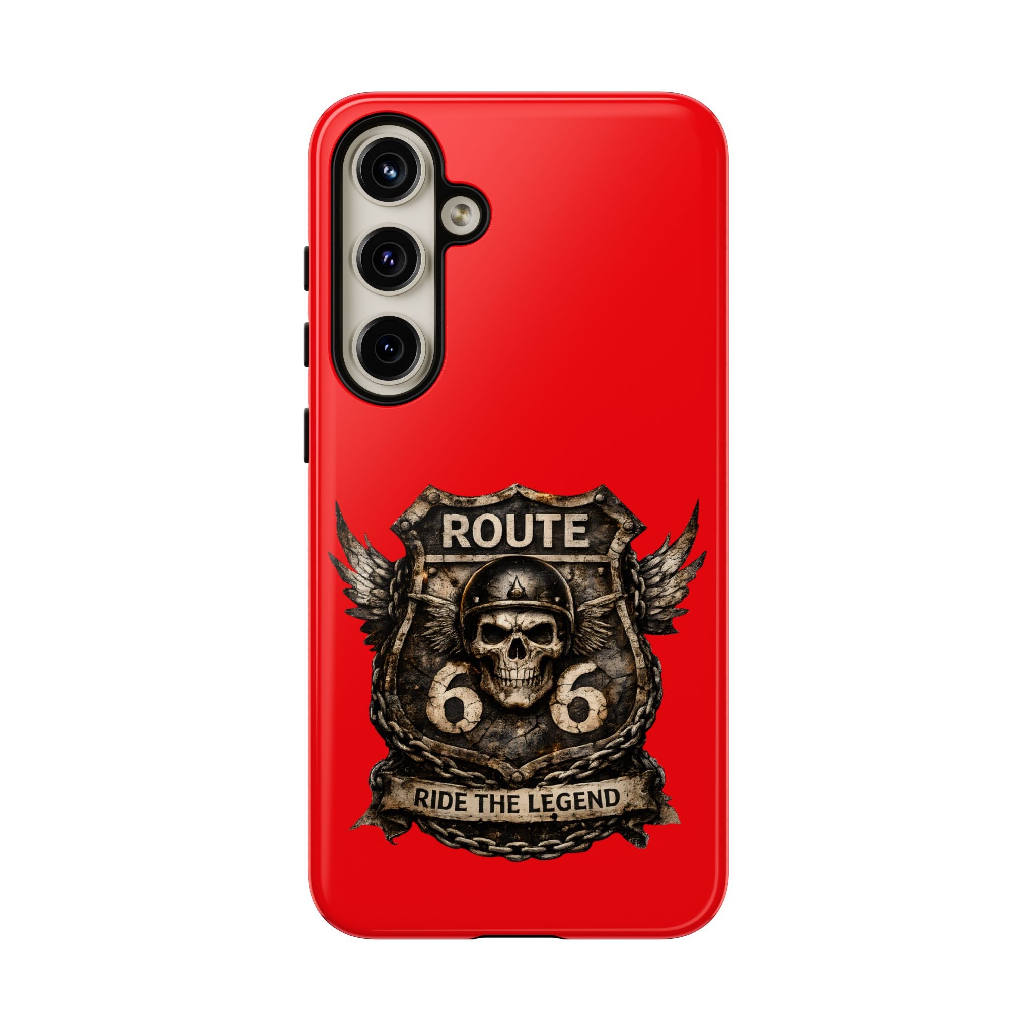 Route 66 Skull Helmet phone case | Motorcycle emblem, Ride the Legend