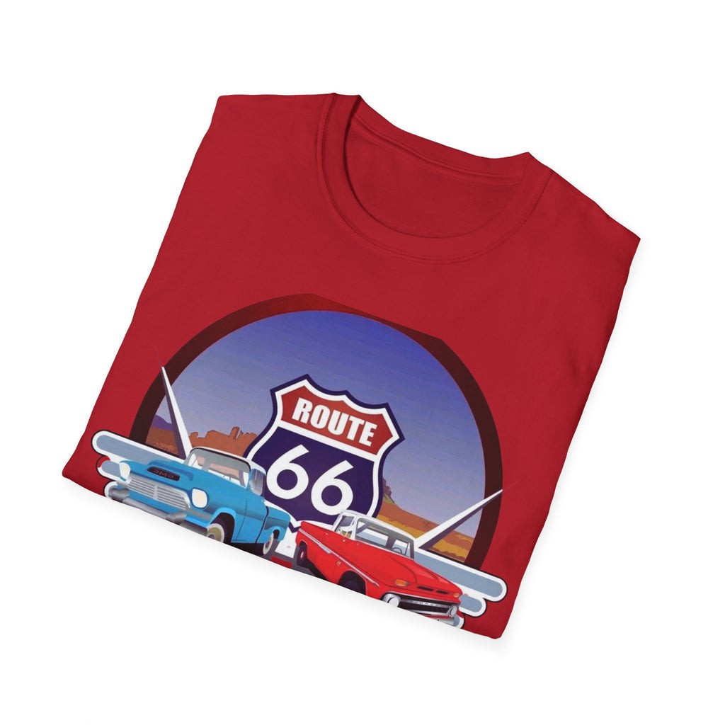 Route 66 Kingman Arizona Softstyle T-Shirt, Vintage Tee, Retro Shirt, Unisex Top, Gift for Travelers