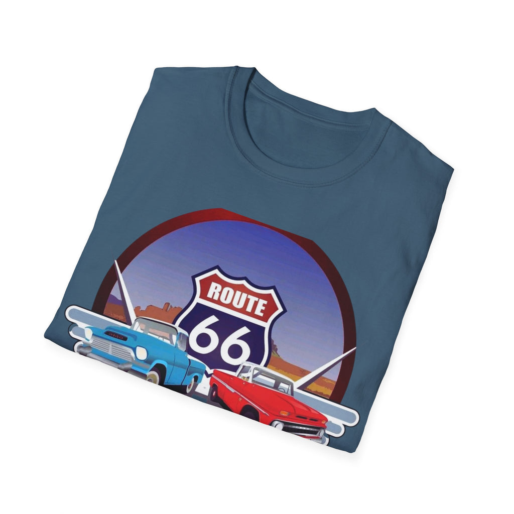 Route 66 Kingman Arizona Softstyle T-Shirt, Vintage Tee, Retro Shirt, Unisex Top, Gift for Travelers